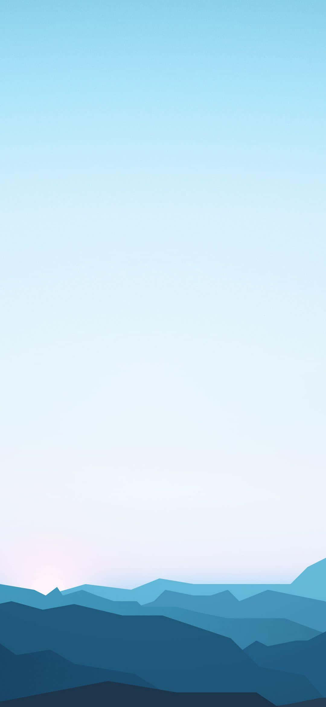 1080x2340 4K Artă Geometrică Minimalistă Munte Fundal