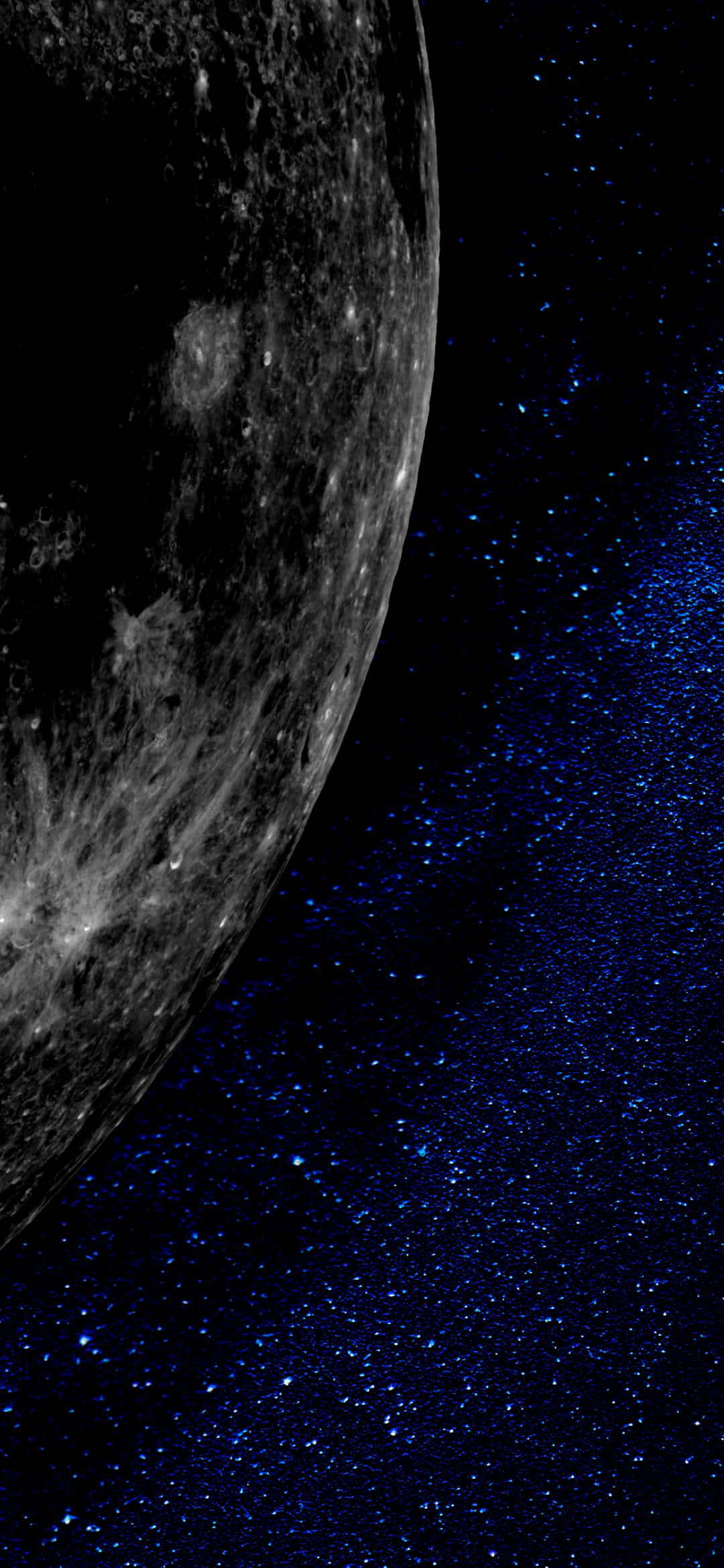 1080x2340 4K Artă Digitală Aproape de Lună Fundal