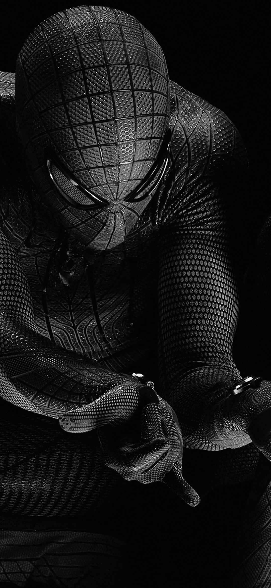 1080x2340 4K The Amazing Spider-Man Costum Negru Fundal
