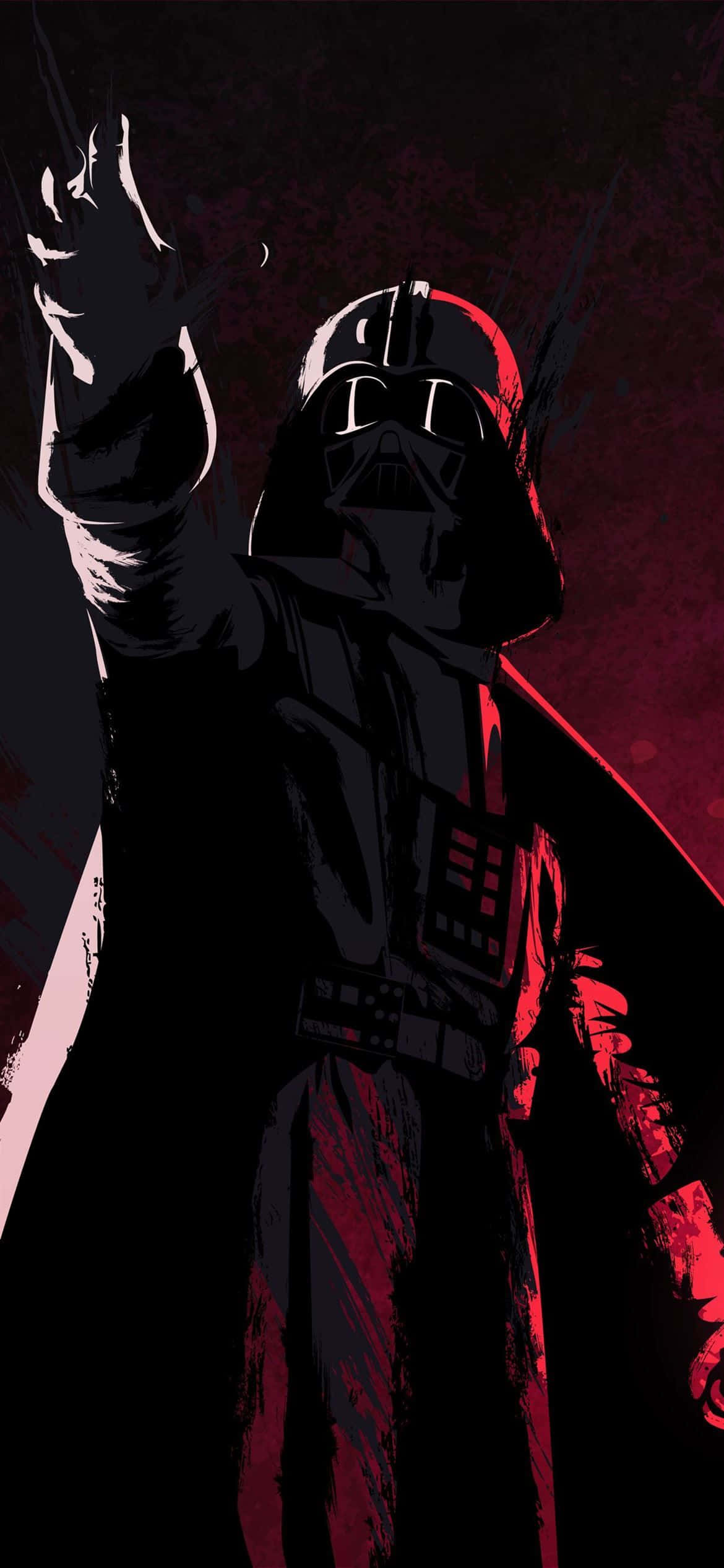 1170x2532 Siluetă Darth Vader Fundal
