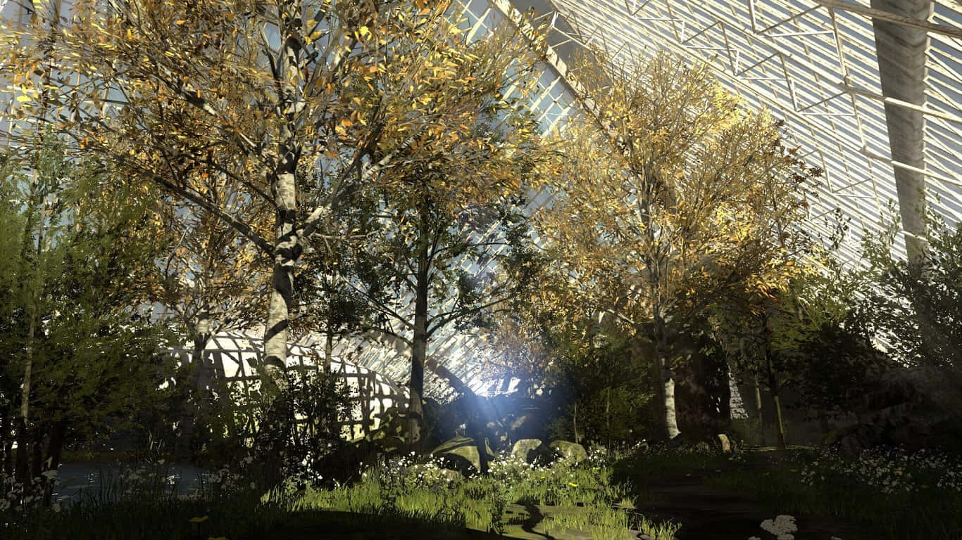 1366x768 Fundal Padurea Gehenna din The Talos Principle Fundal
