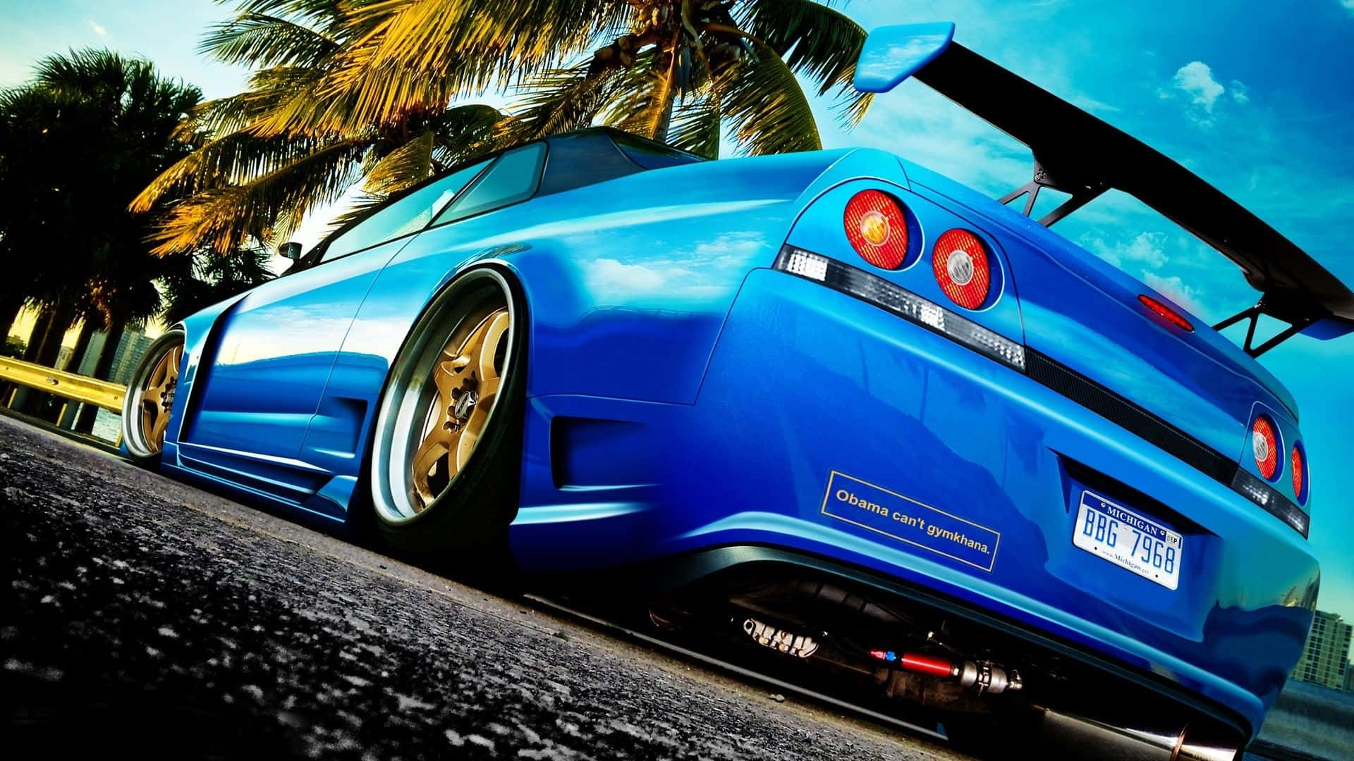 1920x1080 HD Mașină Nissan Skyline Fundal