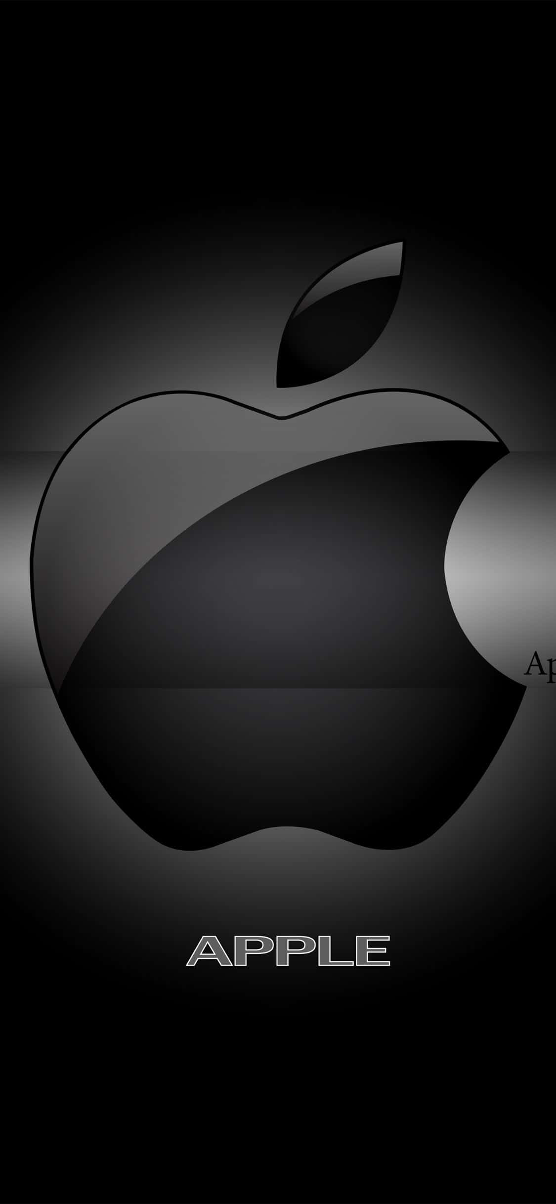 3D Pixel 3 Fundal Negru Logo Apple Fundal