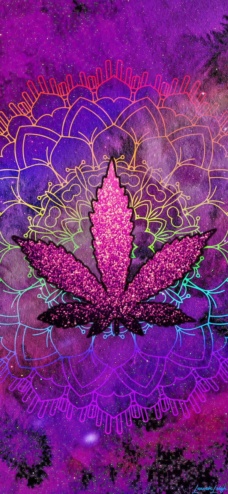 420 Iarbă Strălucitoare Mov Fundal