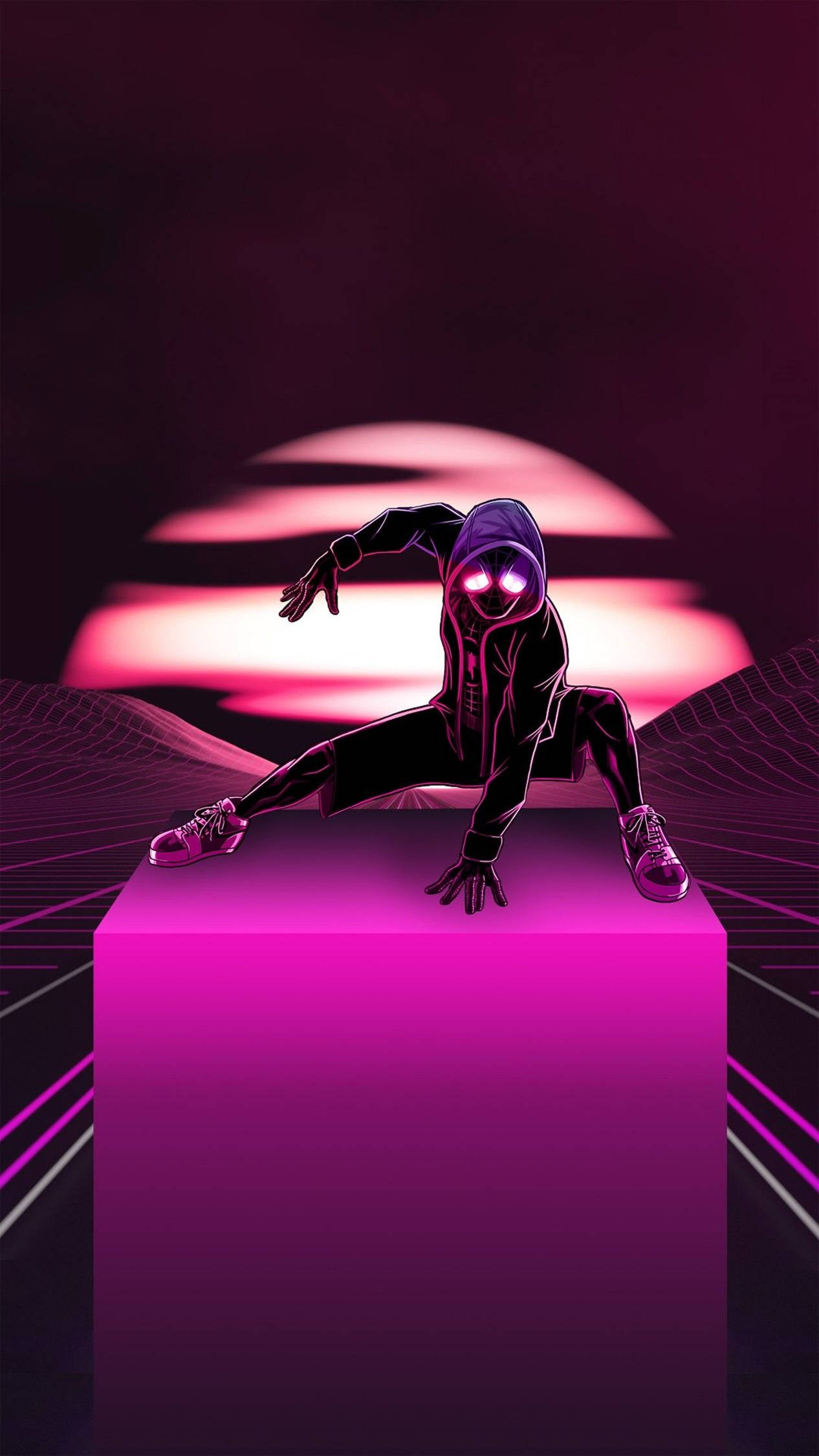 4K Android Spiderman Roz Fundal
