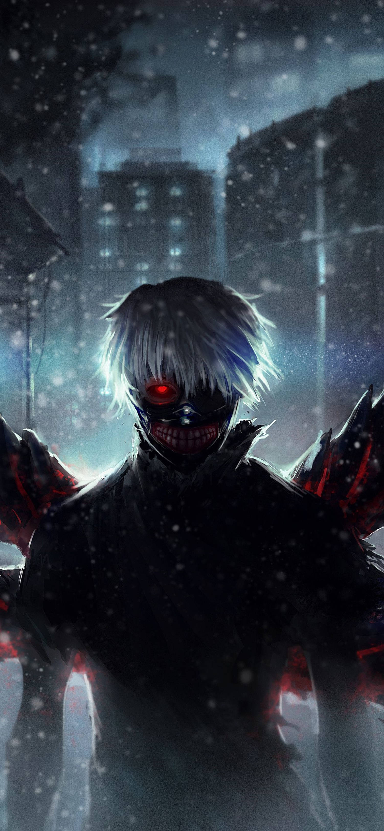 4K Anime iPhone Tokyo Ghoul Ken Întunecat Fundal