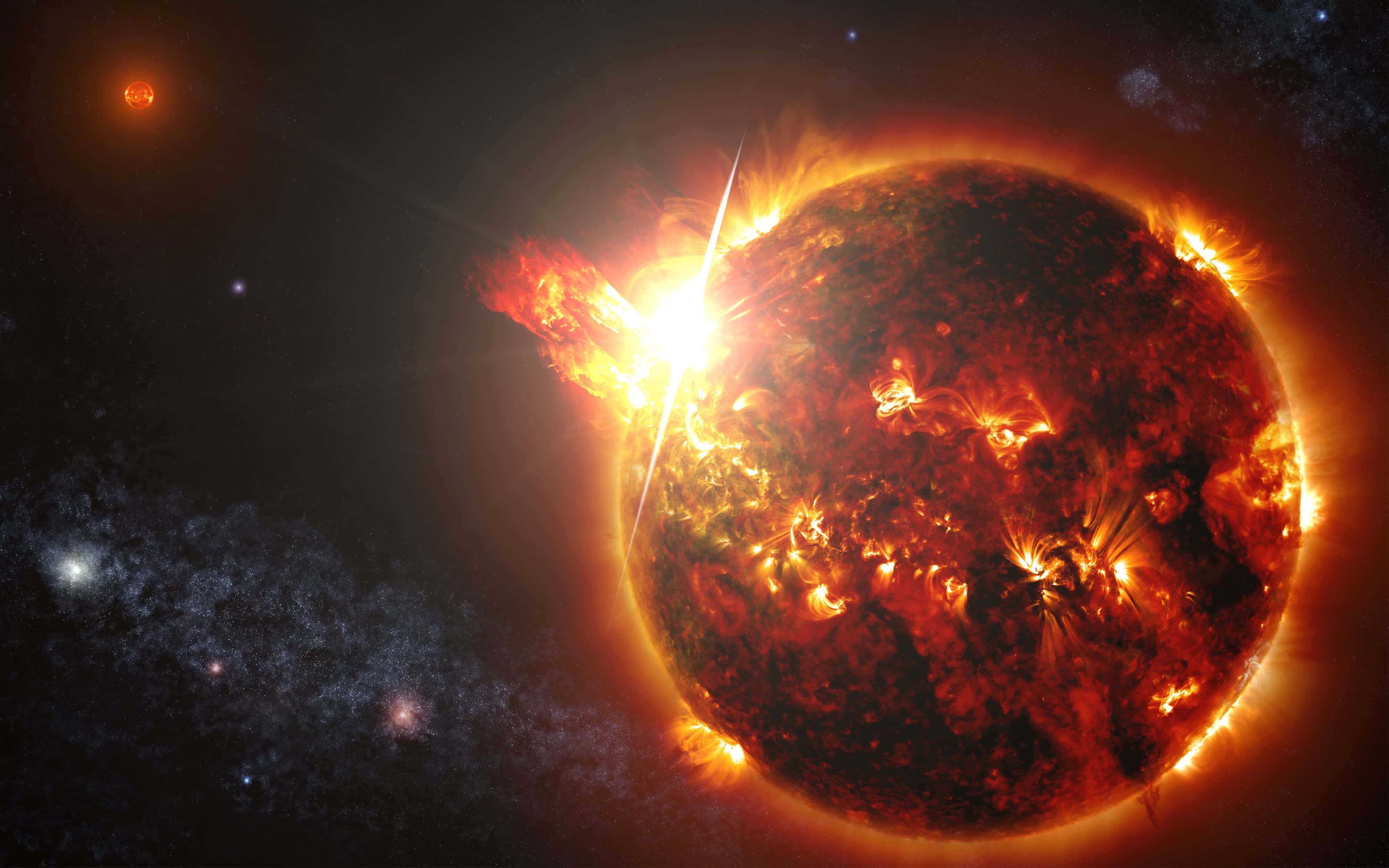 4K Ejectie de Masa Coronala a Universului Fundal