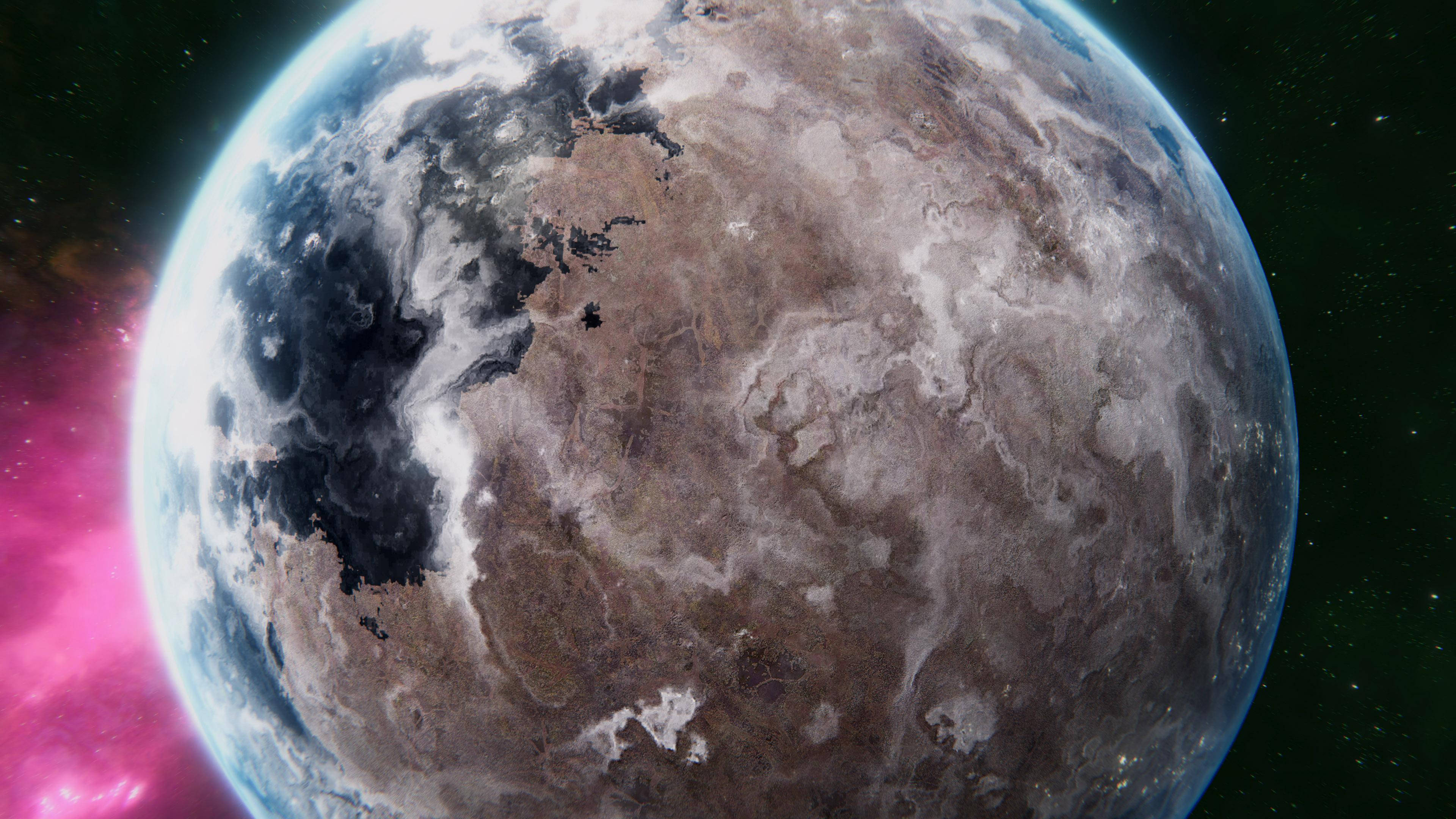4K Planet în Mișcare de Aproape Fundal