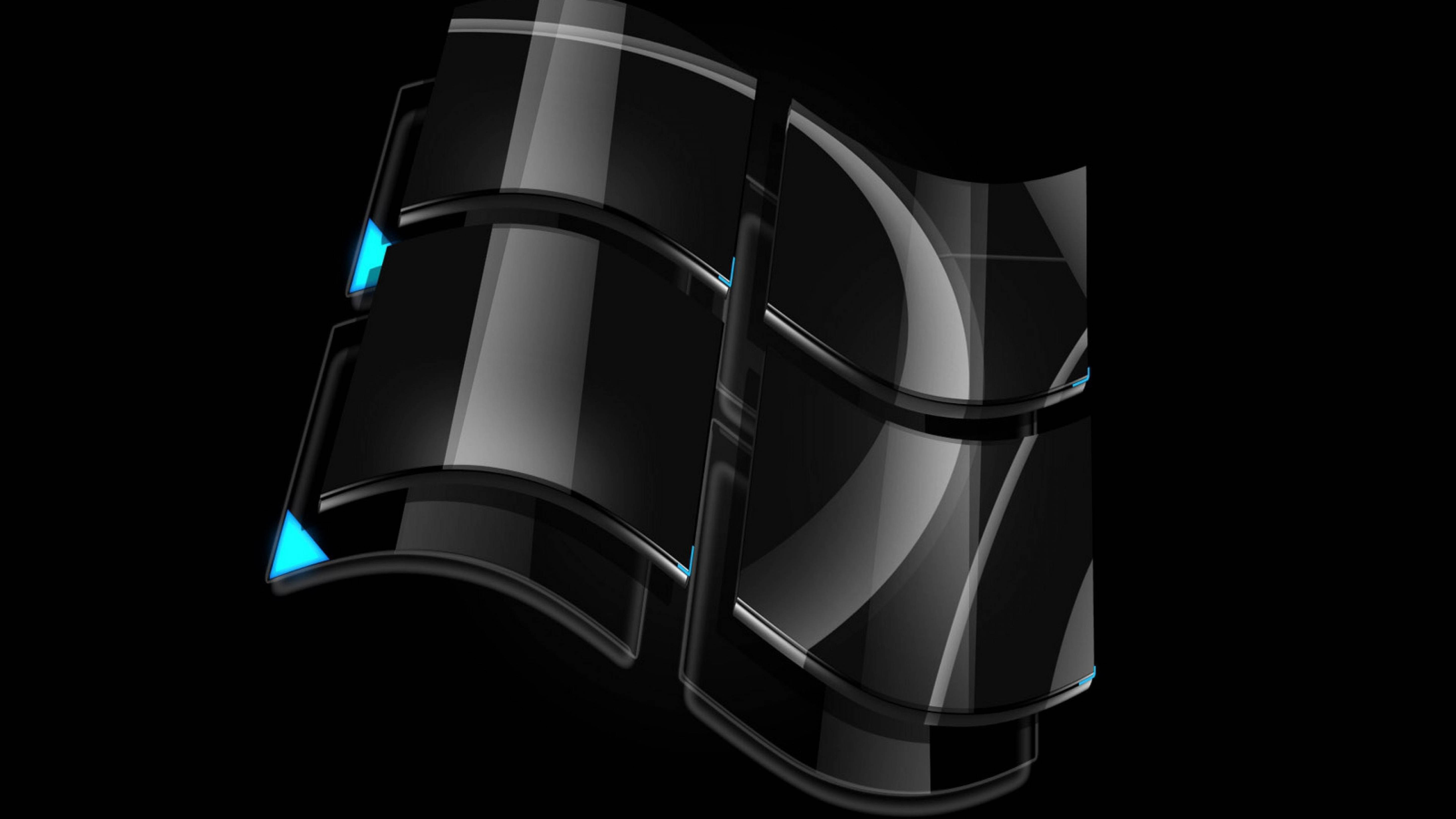 4K Ultra HD 3d Ferestre Negre Fundal