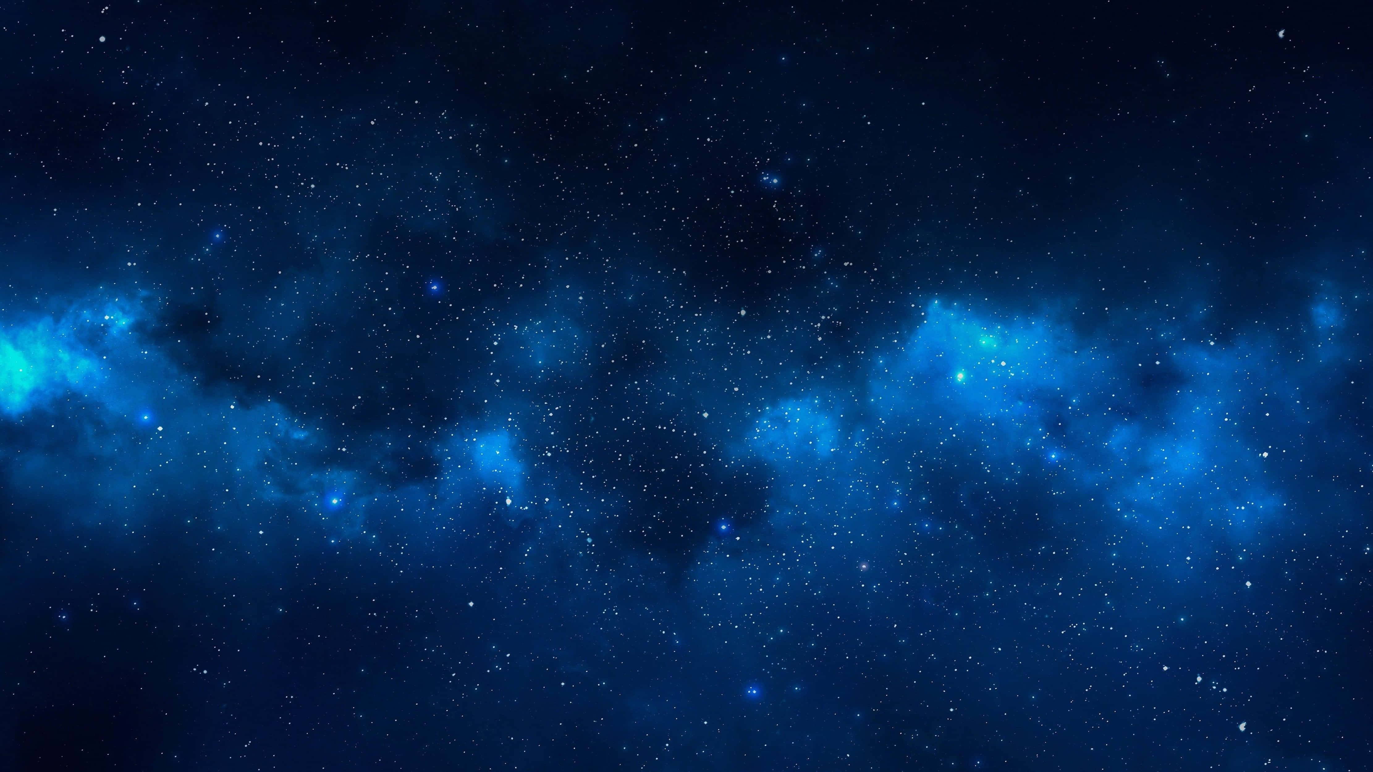 4K Univers Galaxie Albastră Fundal