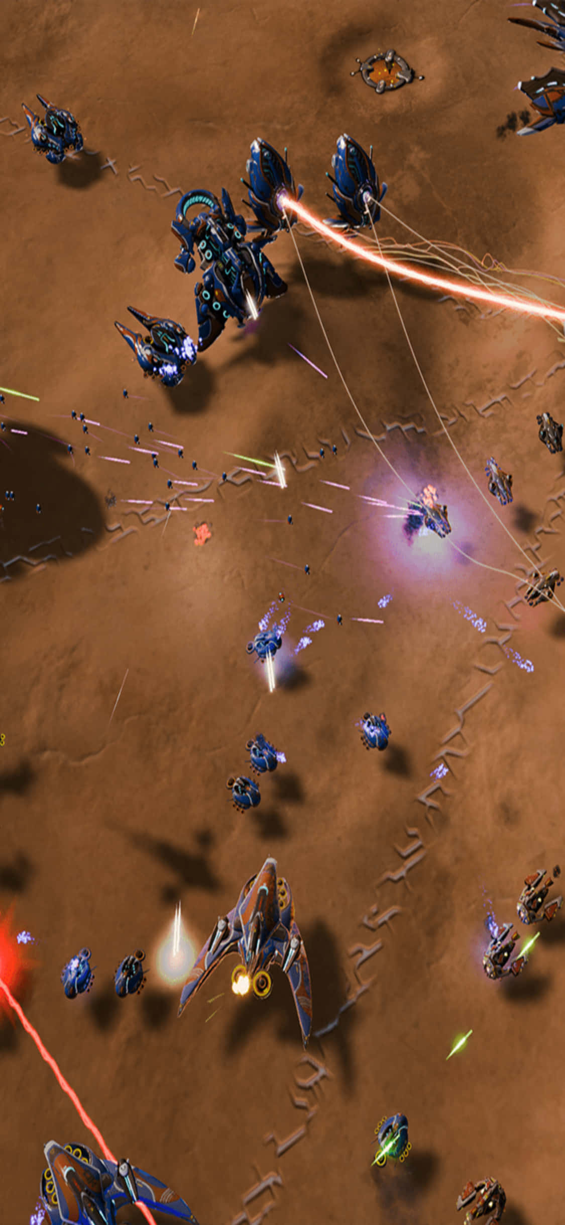 A scenic view of the landscape in Ashes of the Singularity, captured from the iPhone X. Fundal