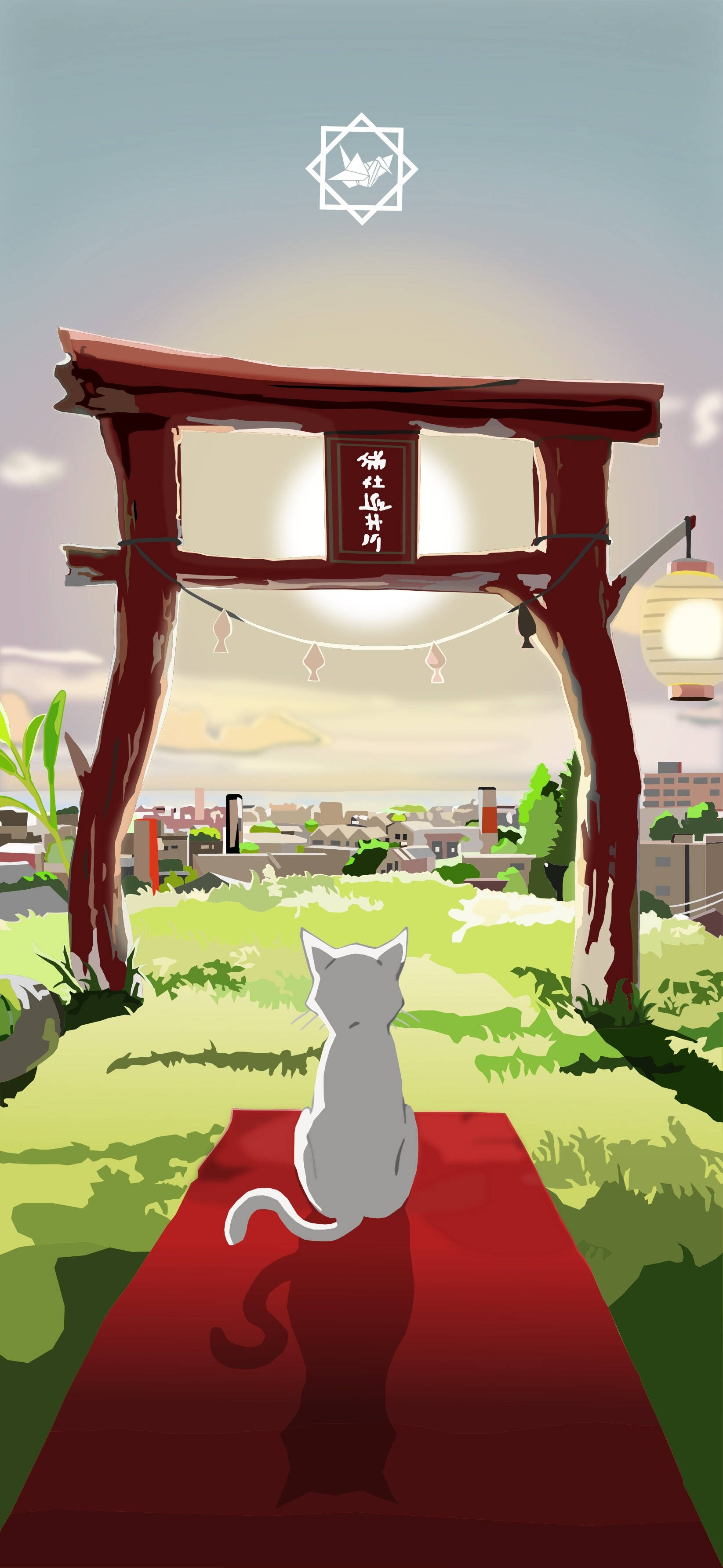 A Whisker Away Poarta Torii Fundal