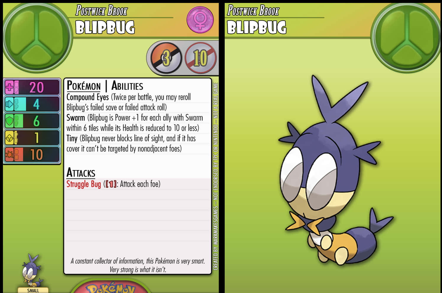 Abilități Blipbug Pokémon Fundal