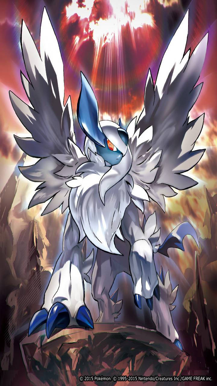 Absol cu Aripi Majestice Fundal
