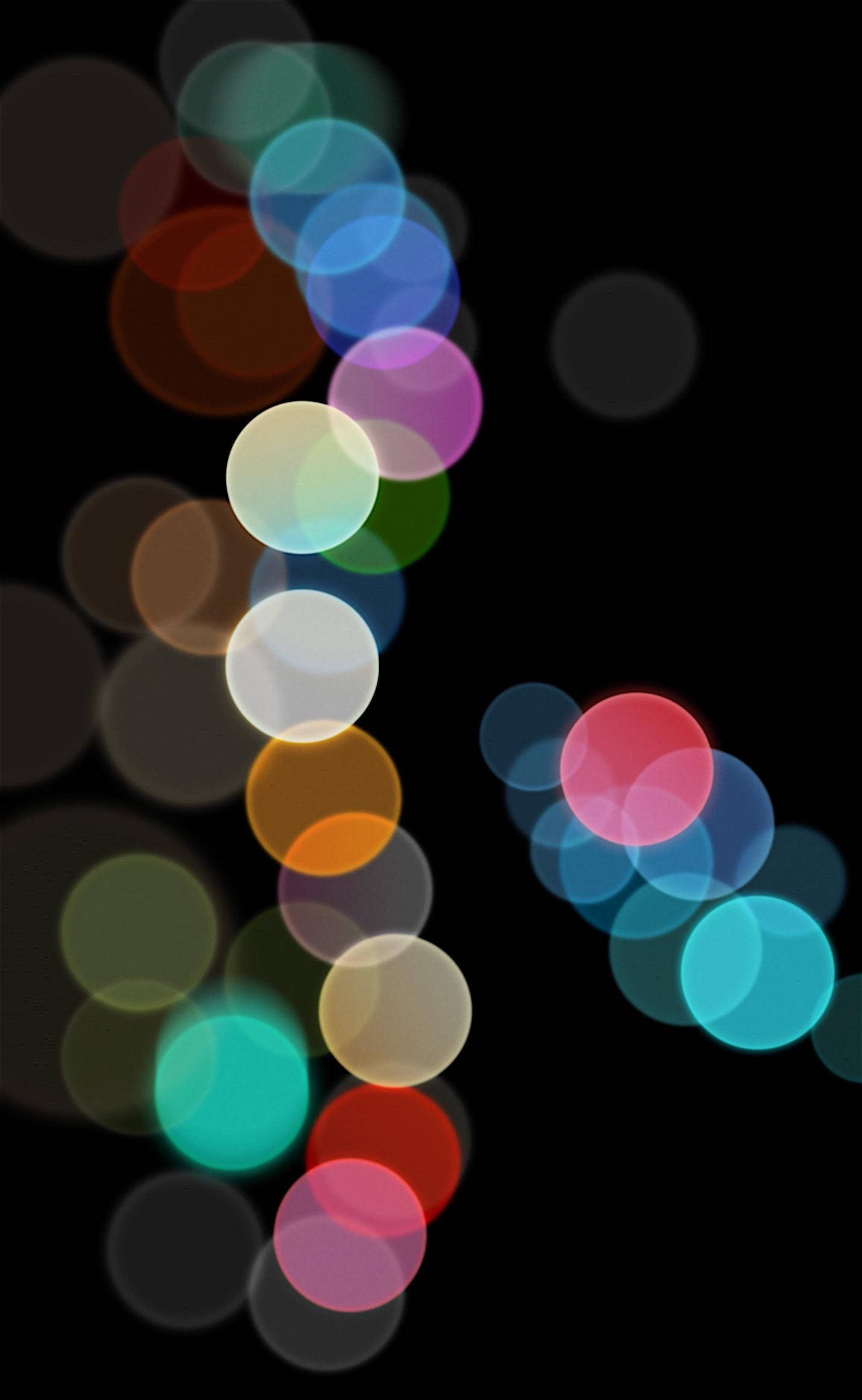 Abstract Bokeh Lights Original iPhone 7 Fundal