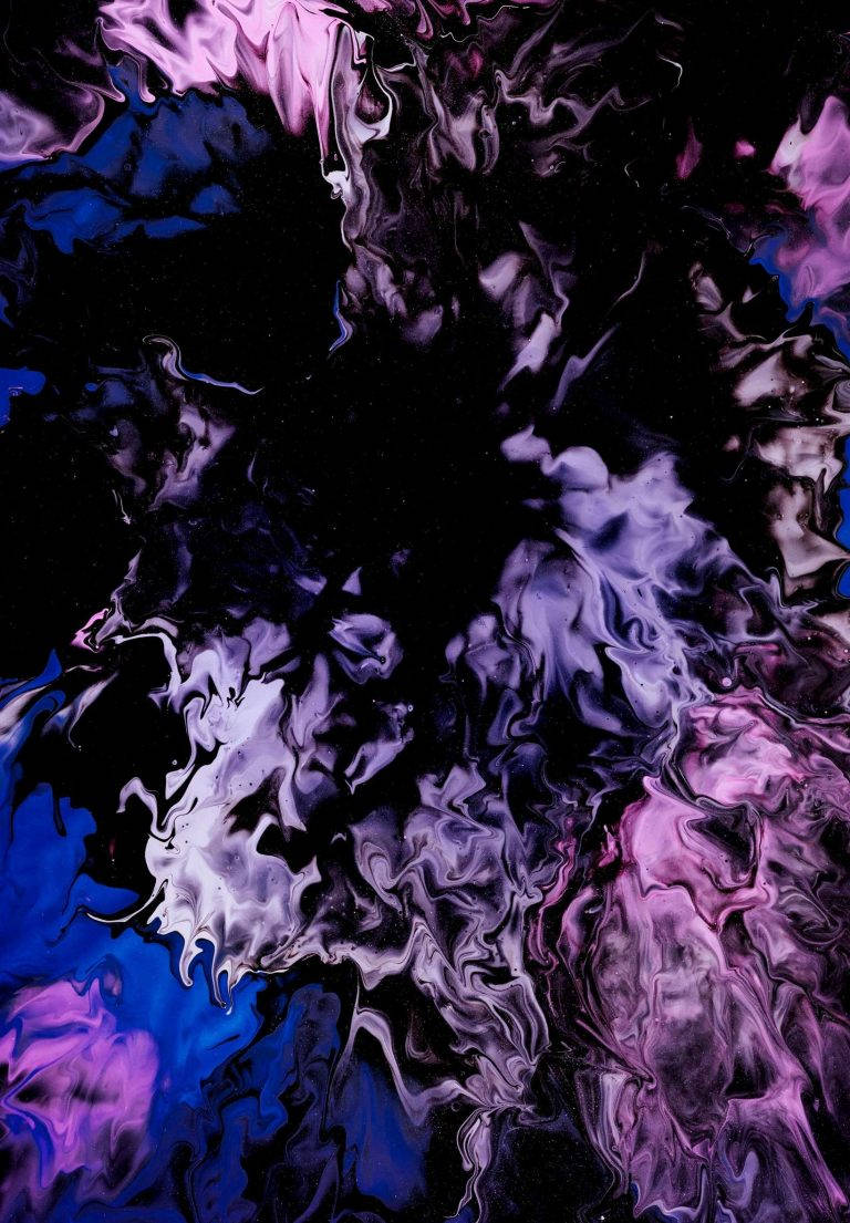 Abstract Violet Închis iPad 2021 Fundal