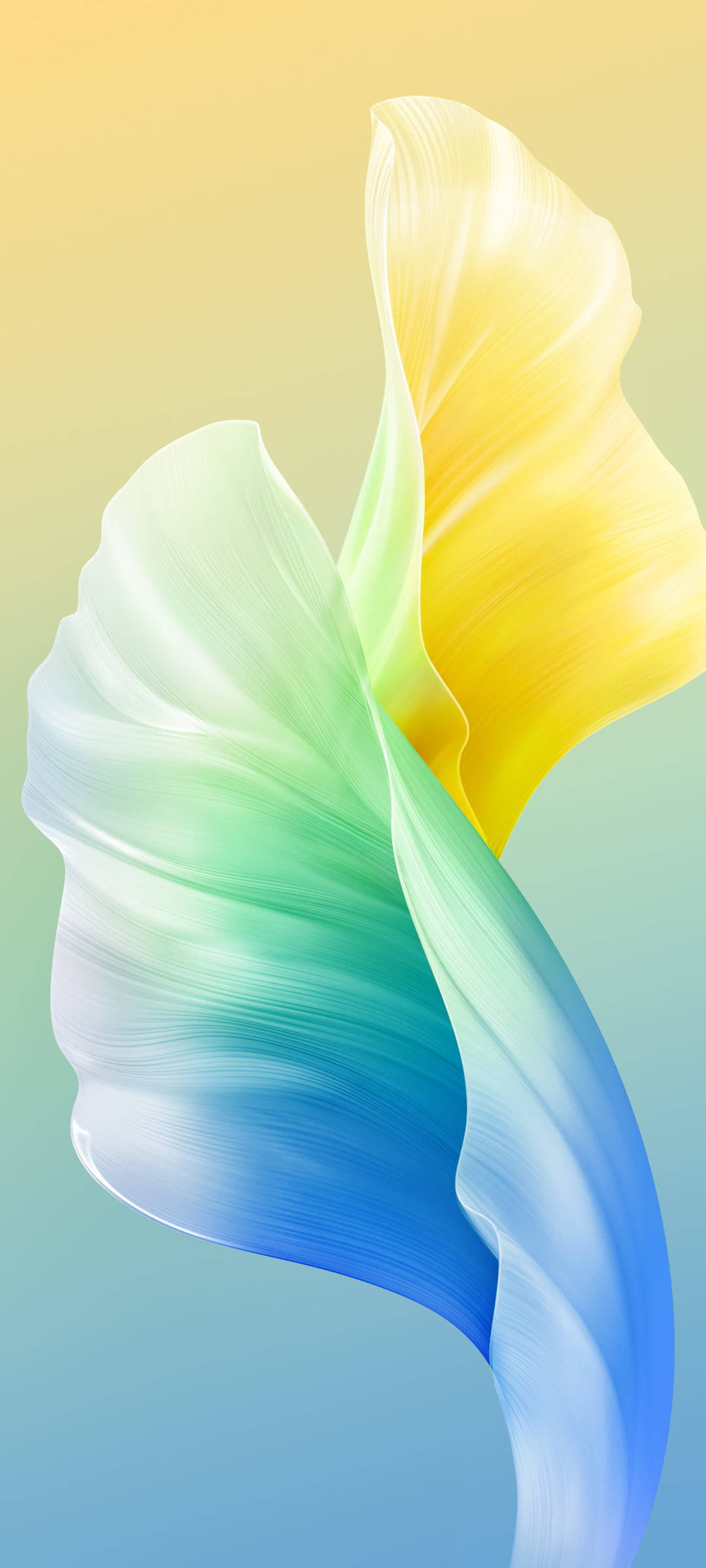 Abstract Vivo Y20 Albastru și Galben Fundal