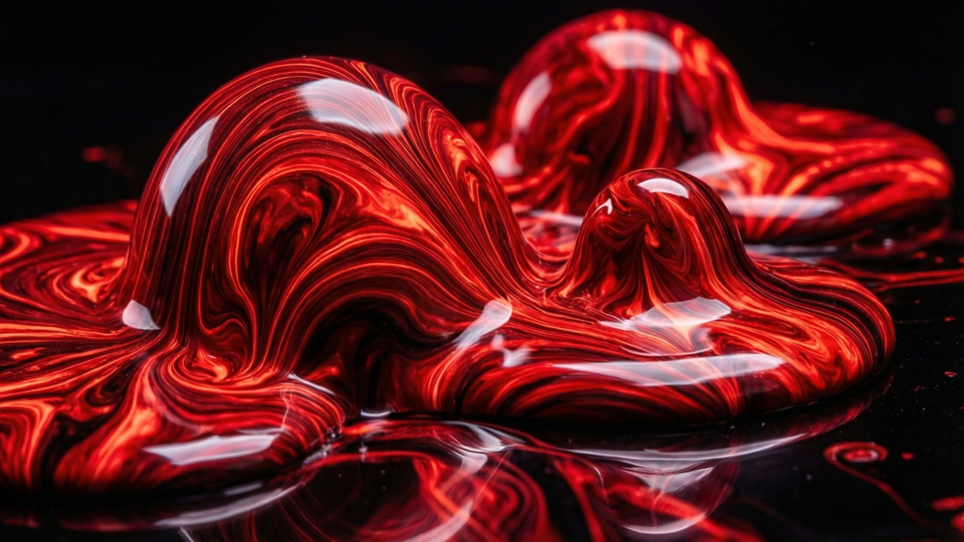 Abstracție fluidă roșie neon Fundal