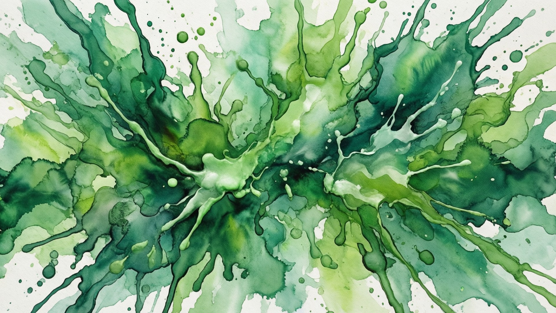 Abstracție în acuarelă verde Fundal