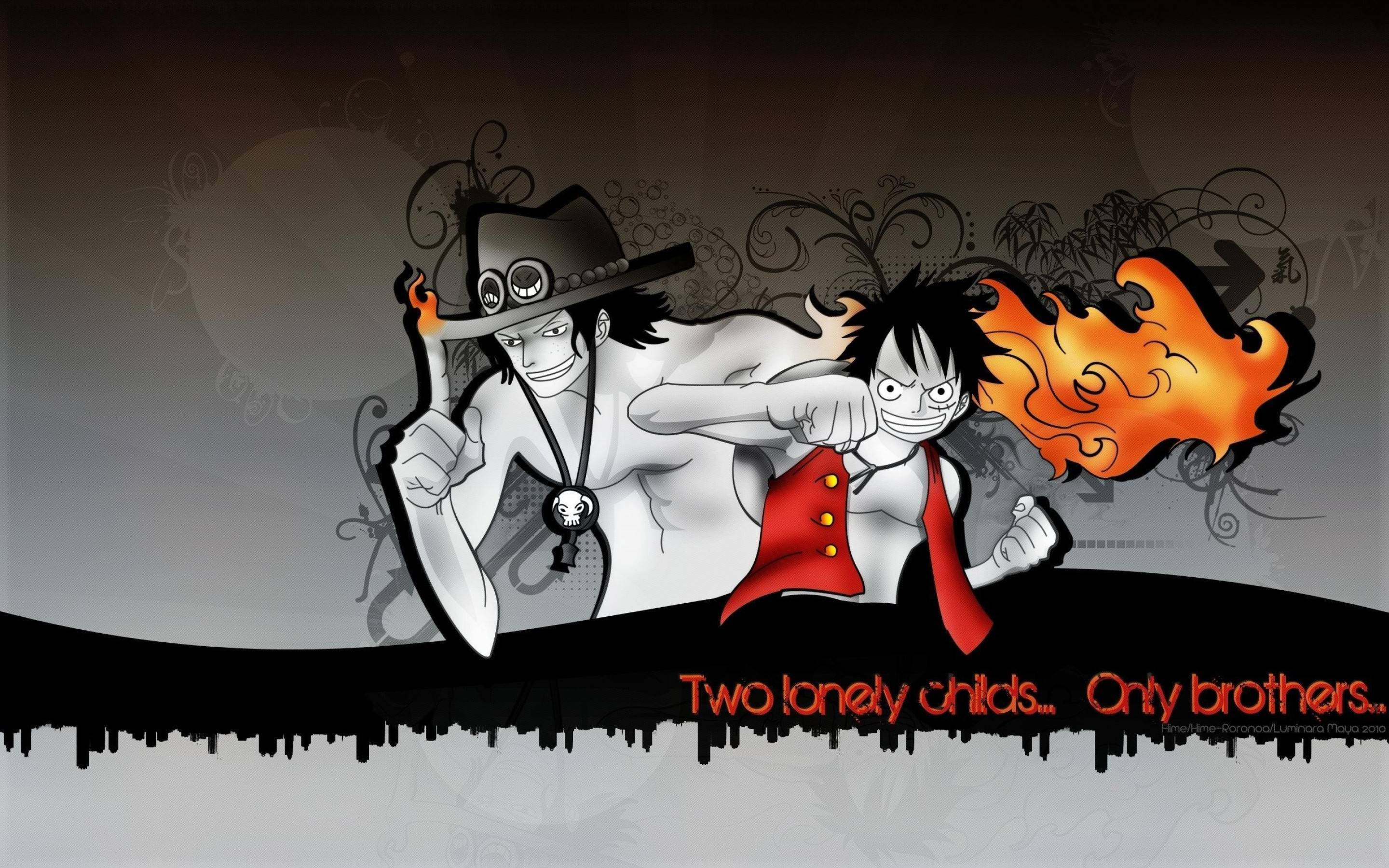 Ace și Luffy, frații din One Piece Fundal