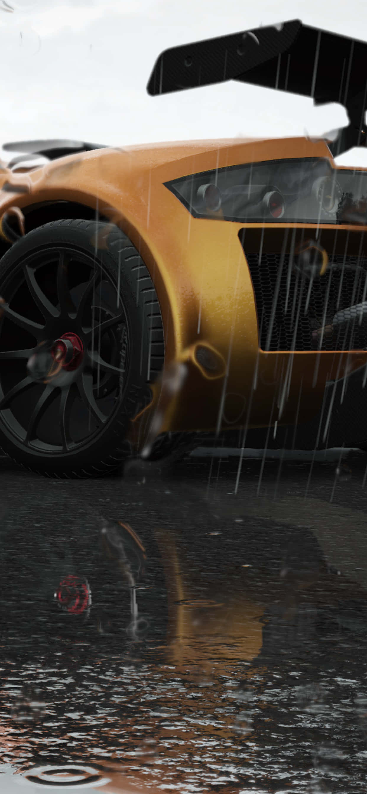 Această imagine prezintă un simulator de curse iPhone Xs Max care rulează Project Cars 2 Fundal