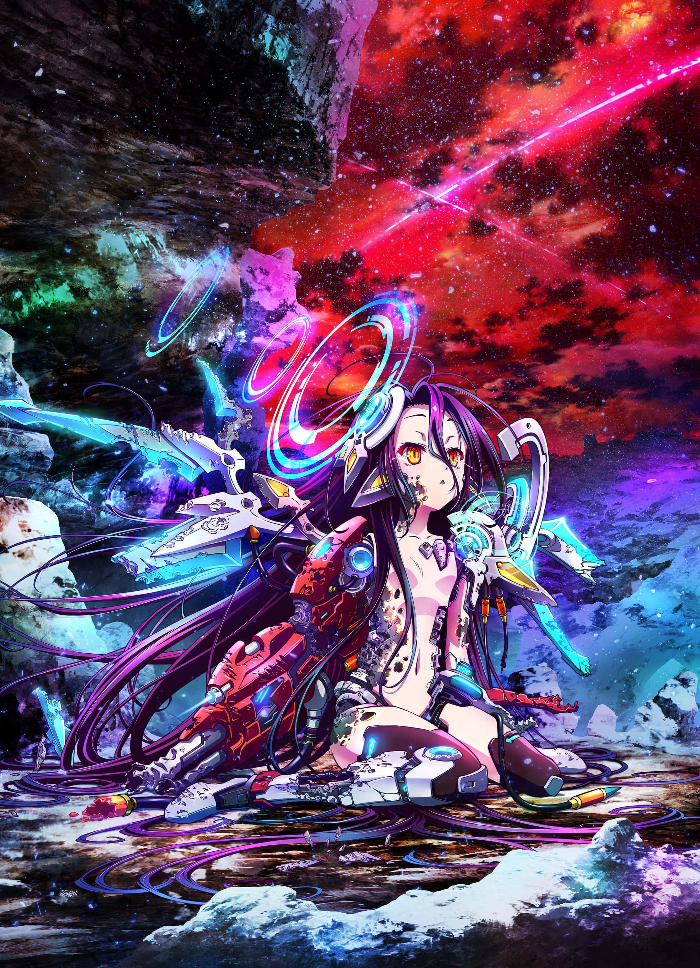 Această lume minunată din No Game No Life, unde orice se poate întâmpla. Fundal