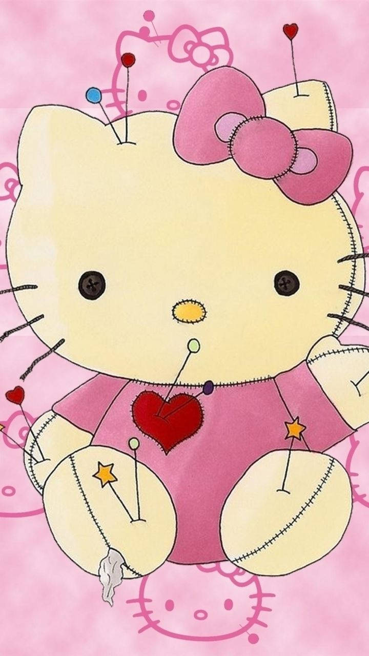 Acel cu Hello Kitty Drăguț și Feminin Fundal