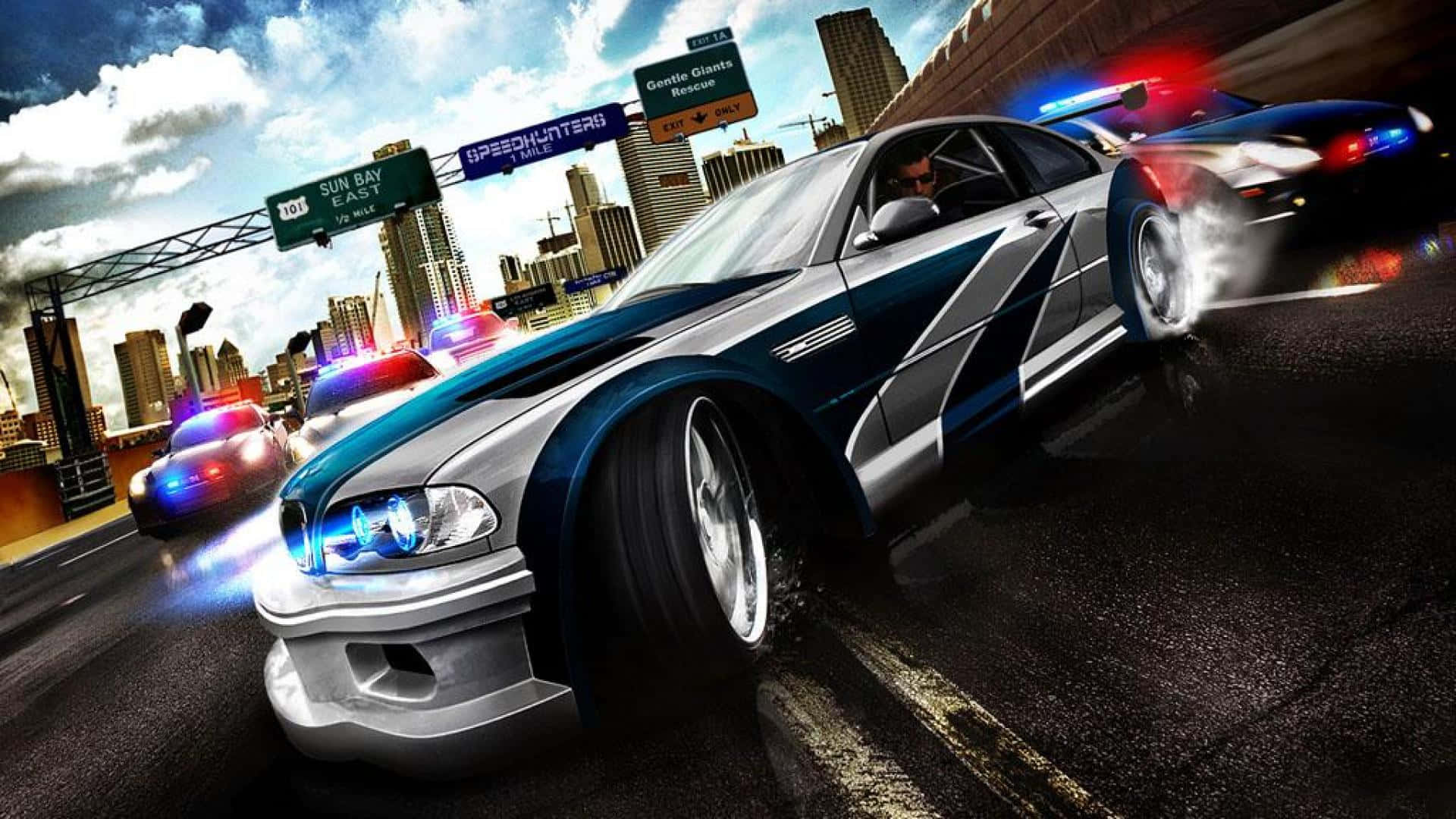Acțiune de Viteză Pură în Need for Speed Fundal