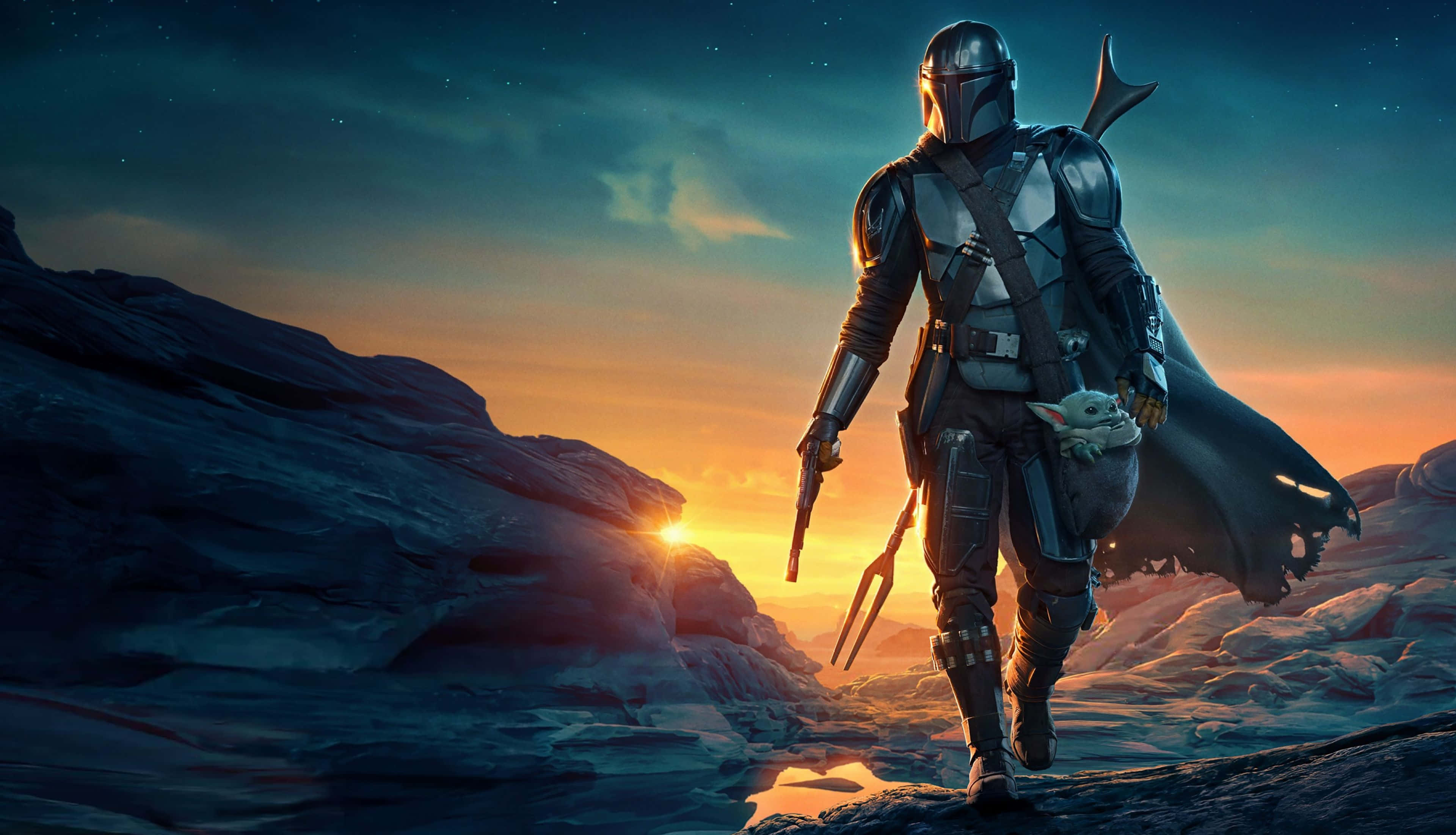 Acțiune The Mandalorian Star Wars Fundal