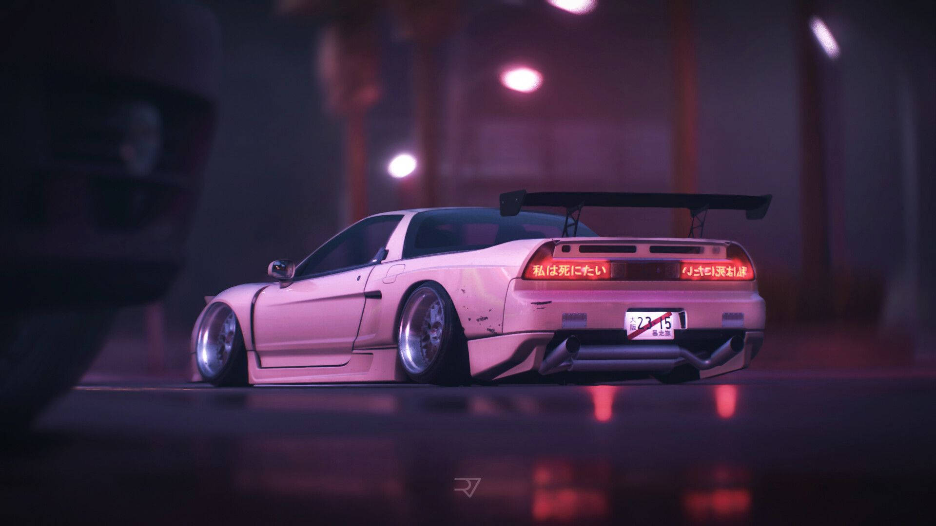 Acura NSX cu estetică JDM Fundal