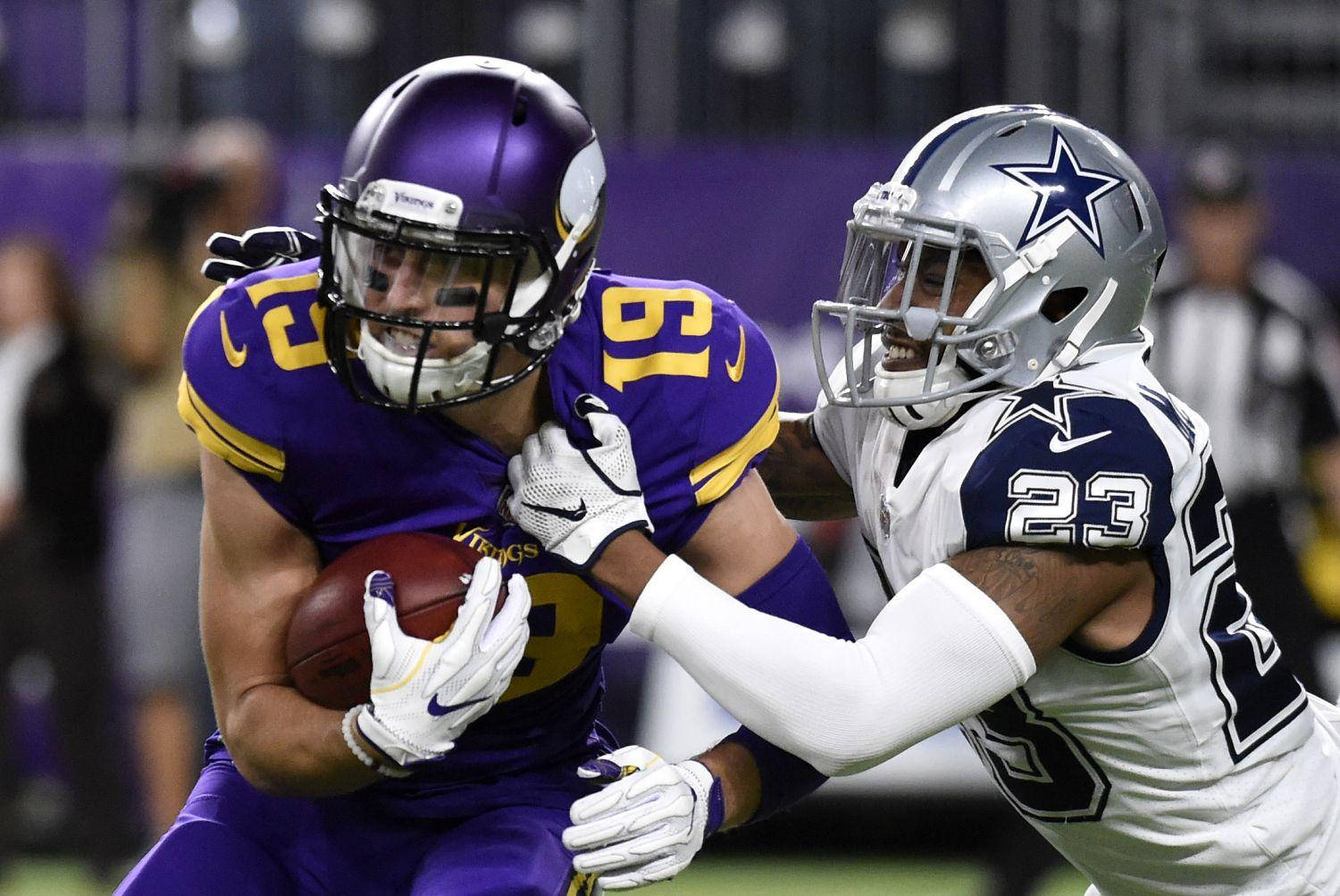 Adam Thielen, receptor puternic Fundal