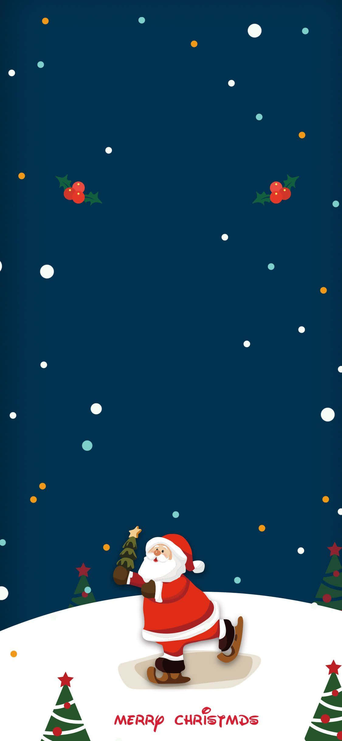 Adaugă un strop de bucurie Crăciunului tău cu acest wallpaper iPhone festiv și divertissant. Fundal