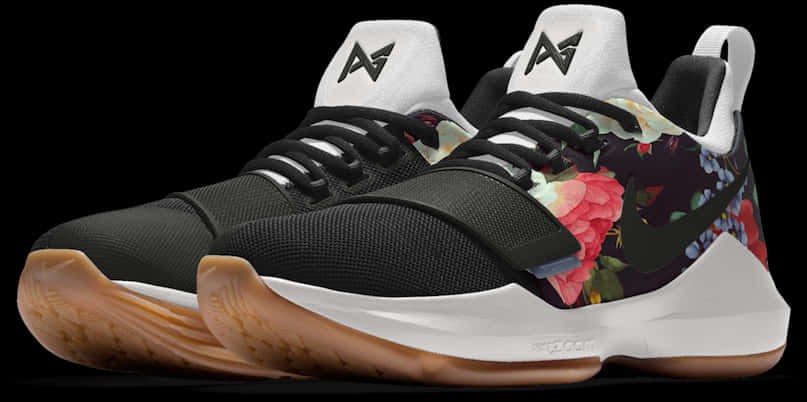 Adidași cu imprimeu floral Fundal