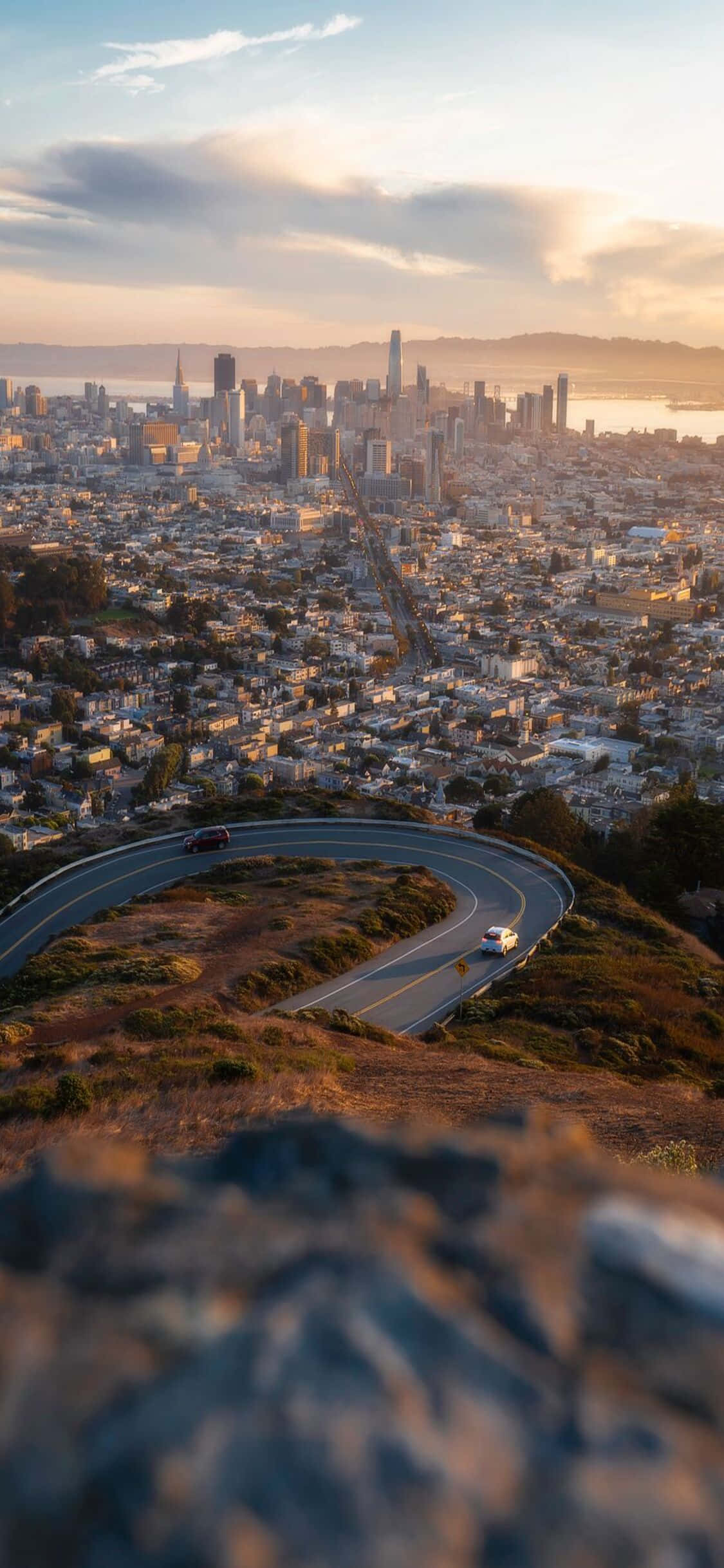 Admiră vederile uluitor de frumoase ale coastei californiene în timp ce folosești noul tău iPhone X Fundal