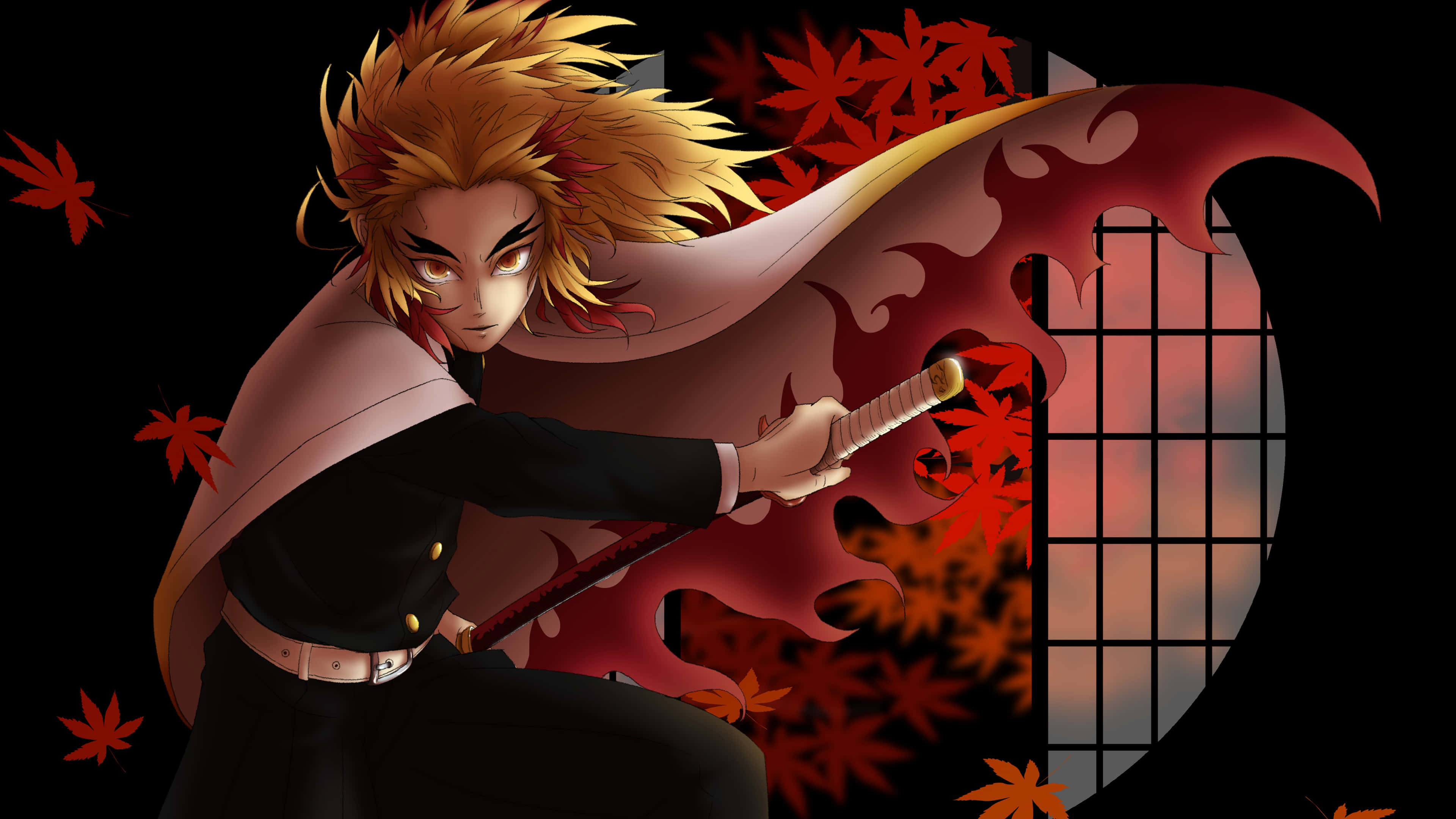 Adu lupta împotriva demonilor cu grafica Demon Slayer 4K Fundal