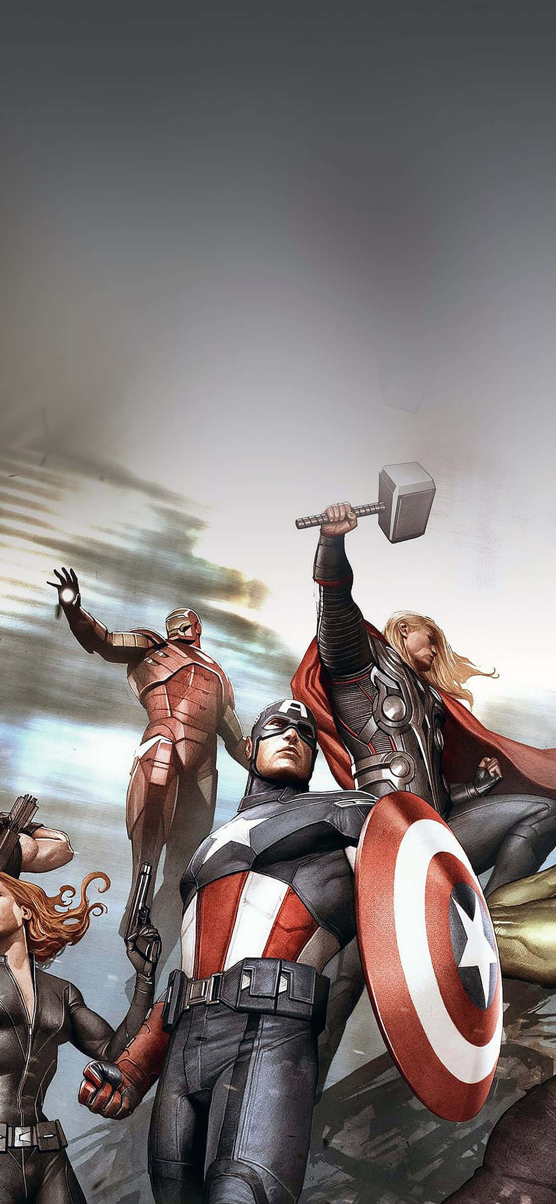 Adună eroii Pământului cu noul iPhone Xs Marvel's Avengers. Fundal