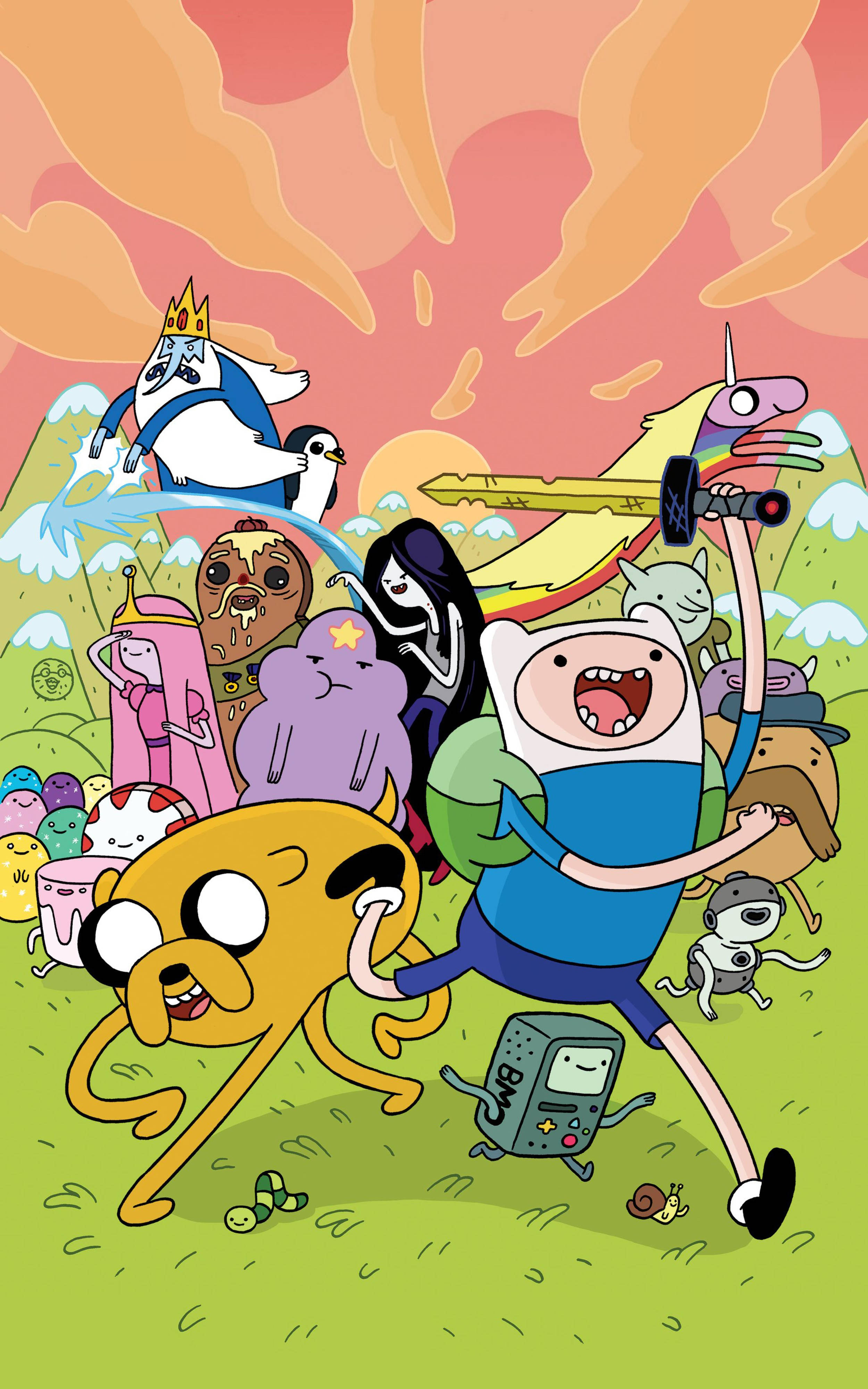 Adventure Time pe telefon Fundal