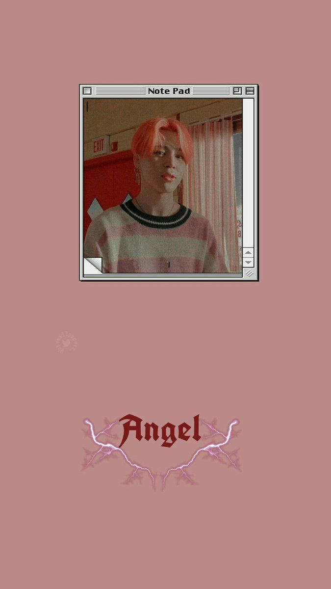 Aesthetic Bts Jimin pe Caiet Fundal