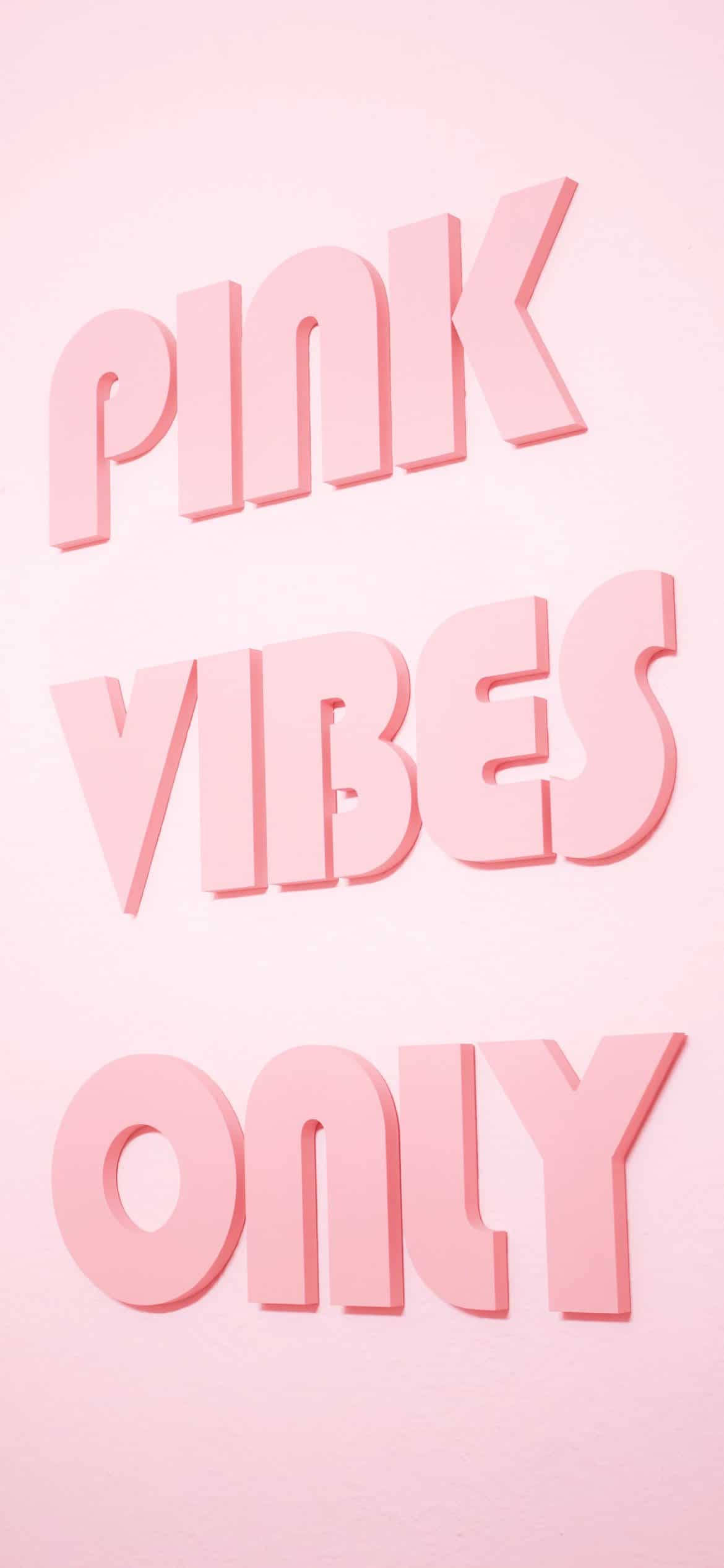 Aesthetic Girly Pink Vibes Only Fundal