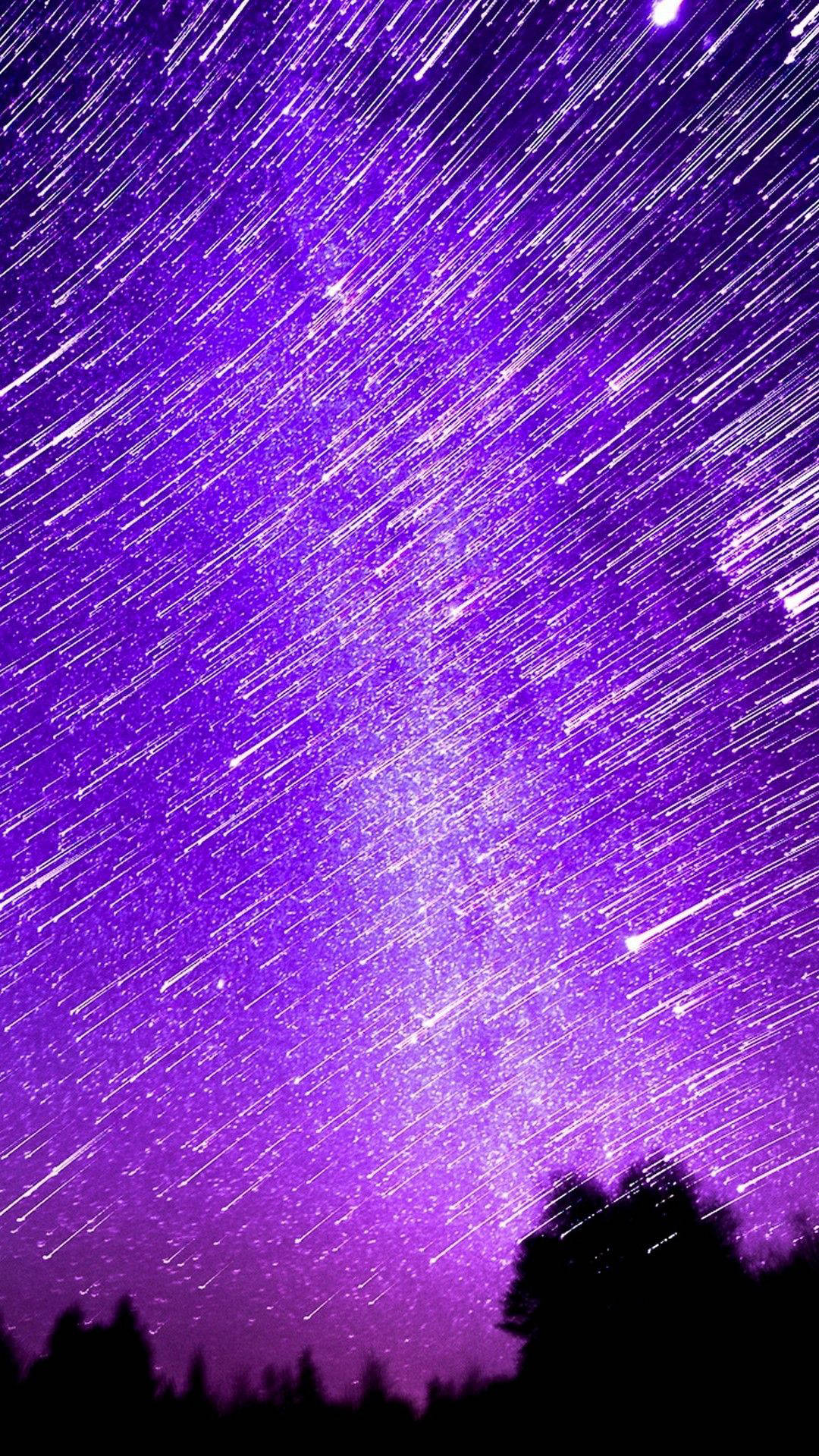 Aesthetic Ploaie de Meteori Leonid pentru iPhone Fundal
