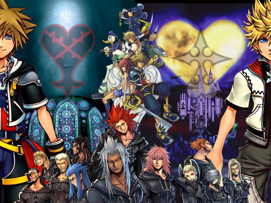 Afișaj logo Kingdom Hearts Fundal
