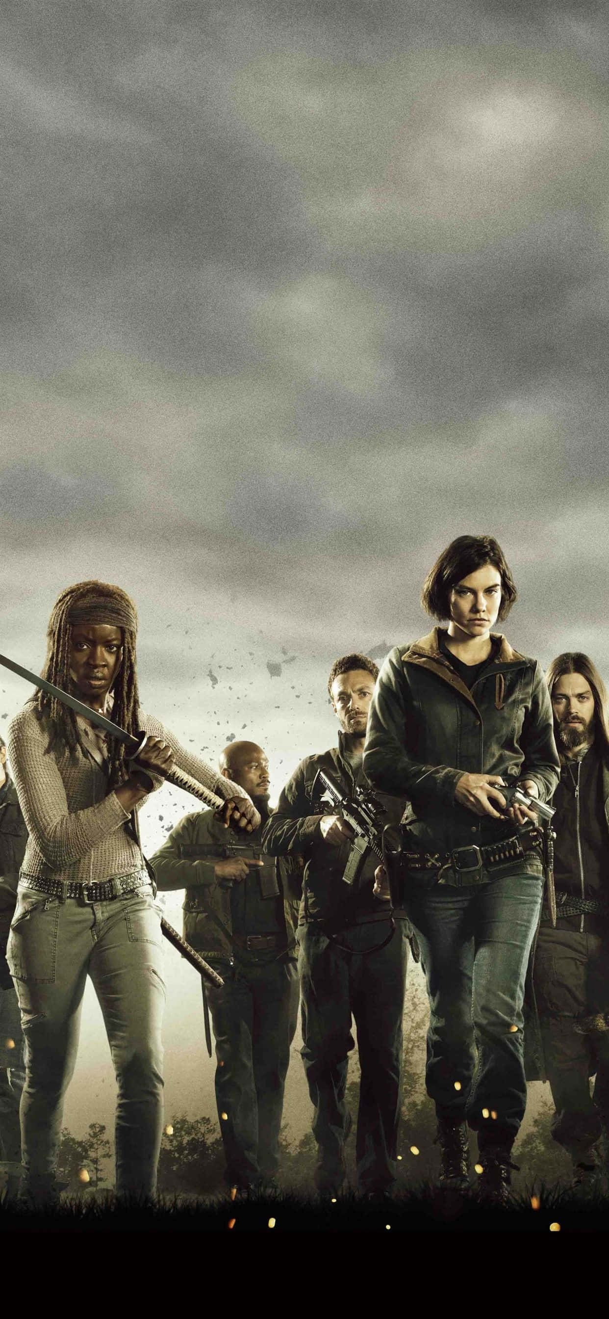 afisul sezonului 5 din the walking dead Fundal
