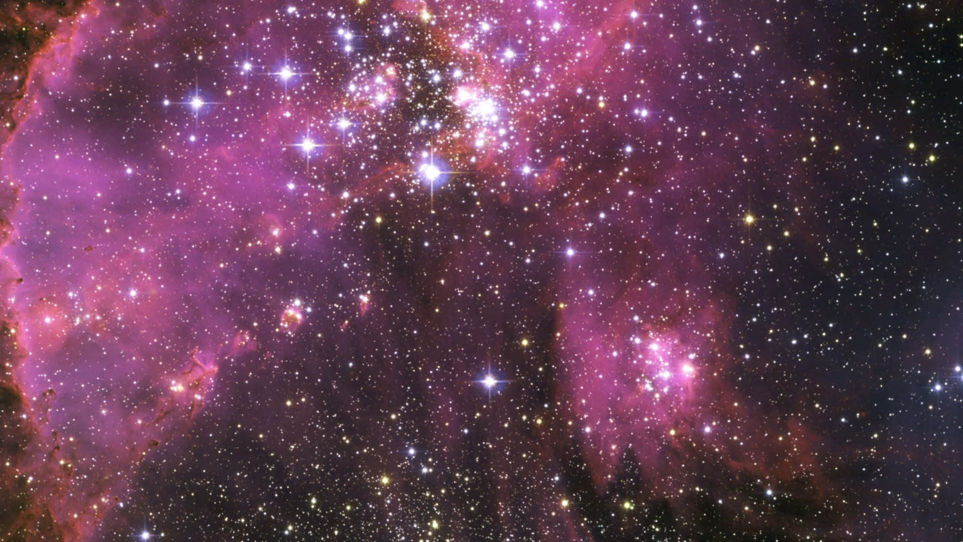 Ajunge la stele cu Galaxia Violet Fundal