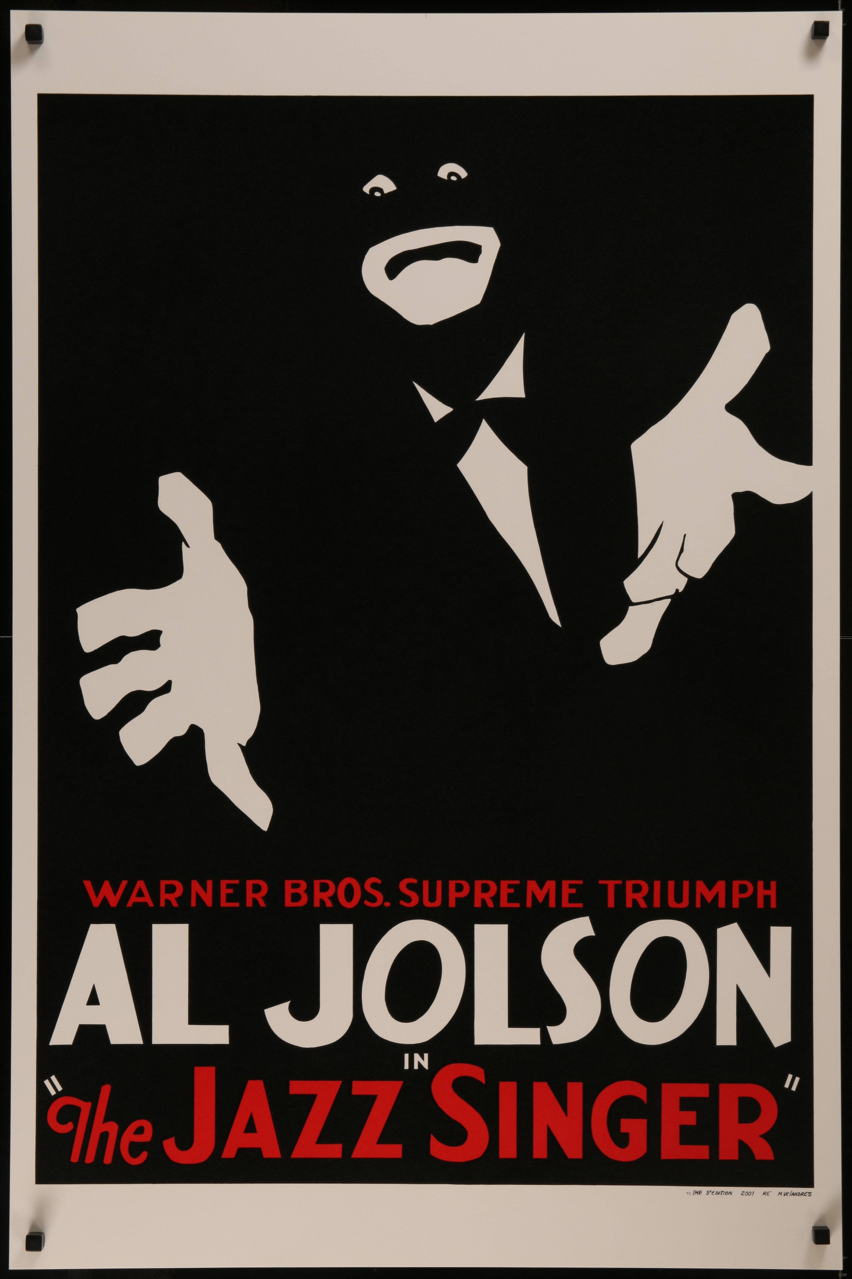 Al Jolson The Jazzy Singer Copertă Înfricoșătoare Fundal