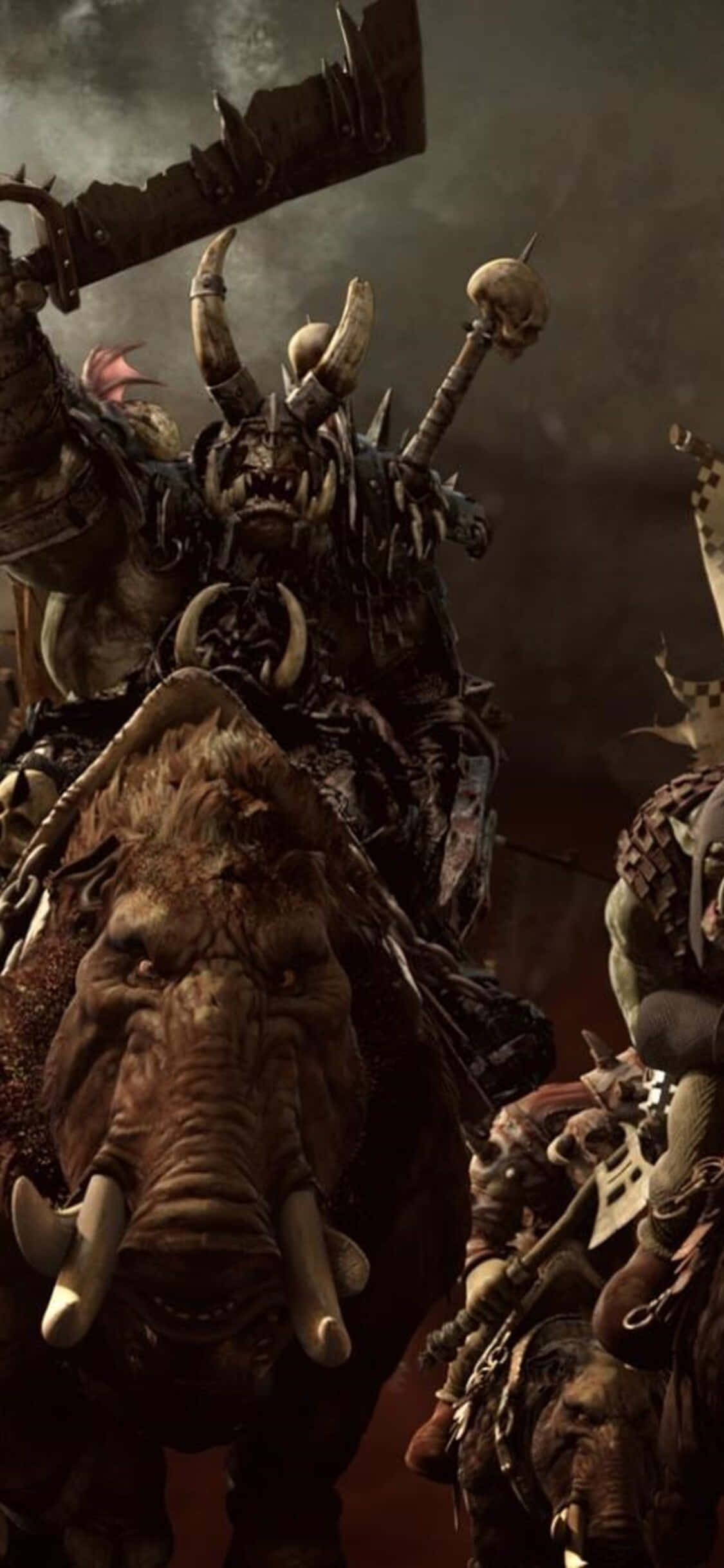 Alăturați-vă Bătăliei Epice în Total War: Warhammer pentru iPhone X Fundal