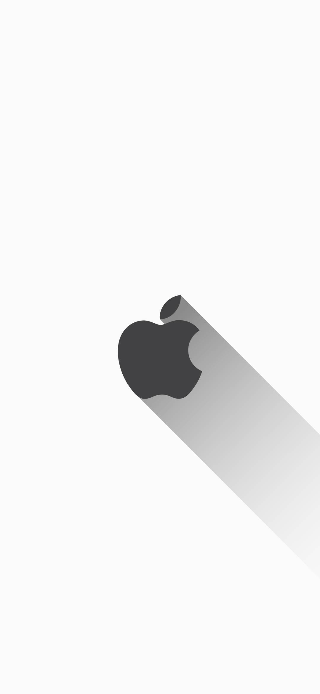 Alb cu logo Apple iPhone Fundal