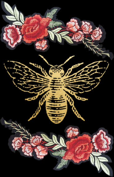Albina aurie cu broderie florală, design tatuaj Fundal