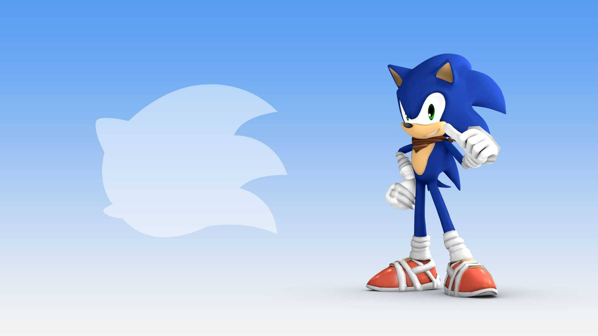 Aleargă înainte cu Sonic Cool Fundal