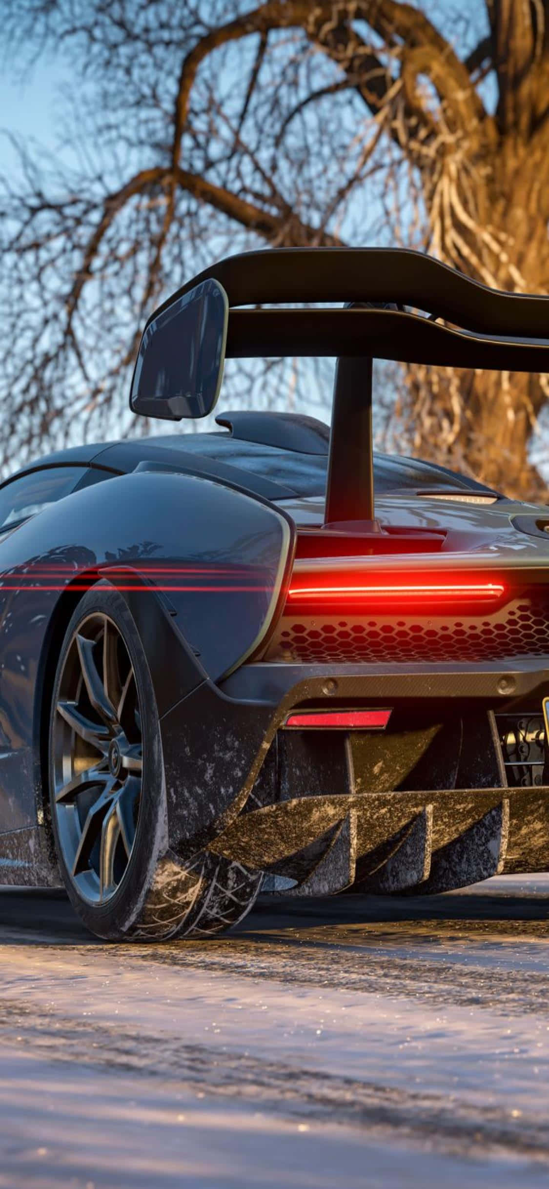 Aleargă la linia de sosire în iPhone Xs Forza Horizon 4 Fundal
