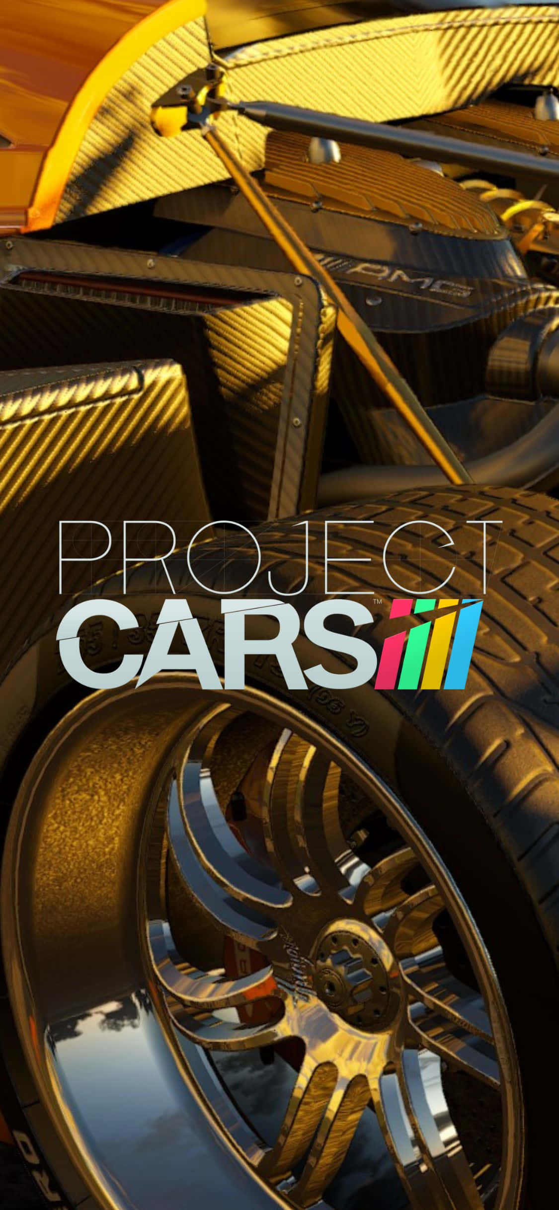 Alergă spre final în Project Cars pentru iPhone Xs Fundal